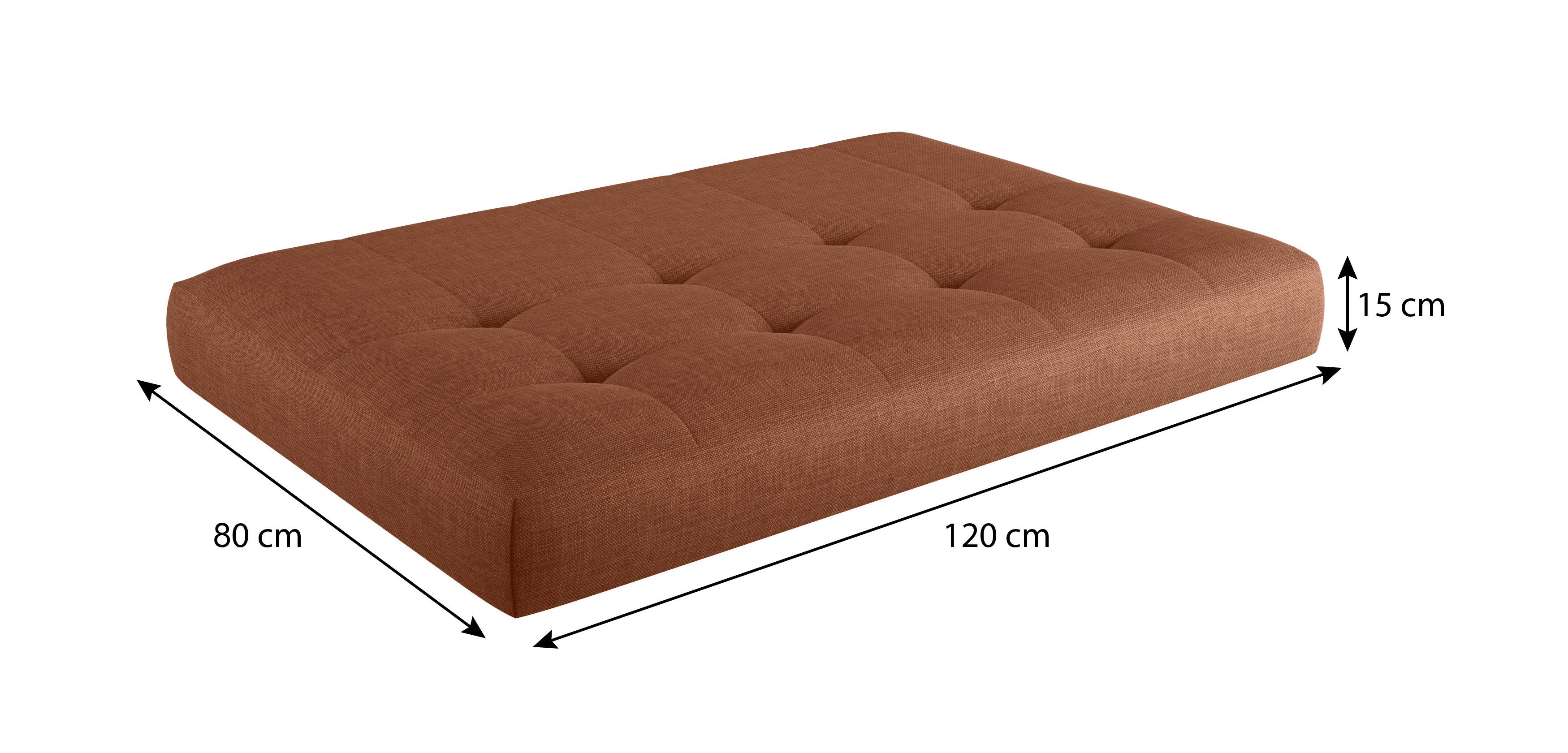 sunnypillow Palettenkissen Palettenkissen VERONA 6er Set, palettenmöbel palettencouch polsterauflage 120 x 80