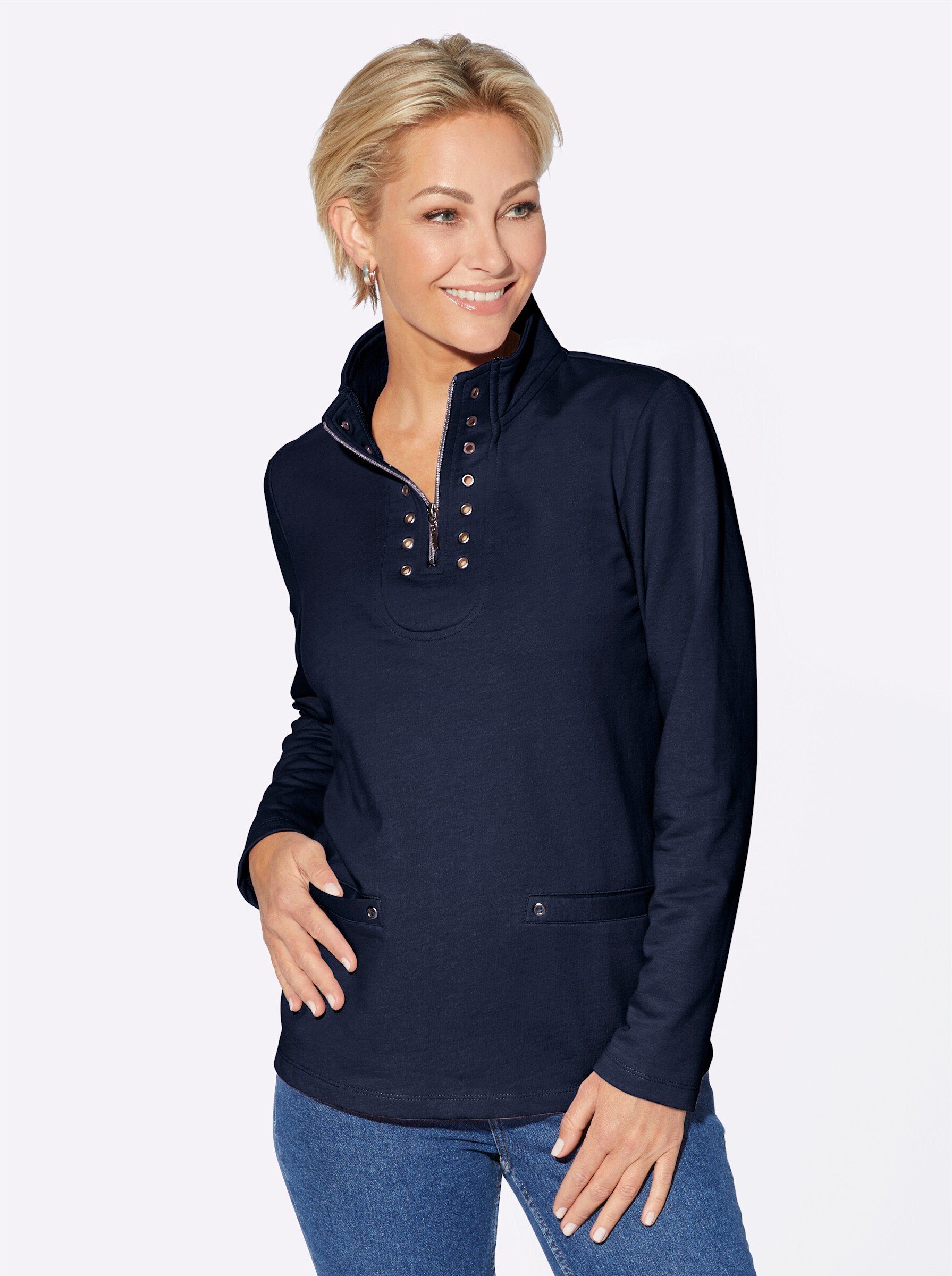 Casual Looks Langarmshirt "Shirt", (1 tlg.) günstig online kaufen
