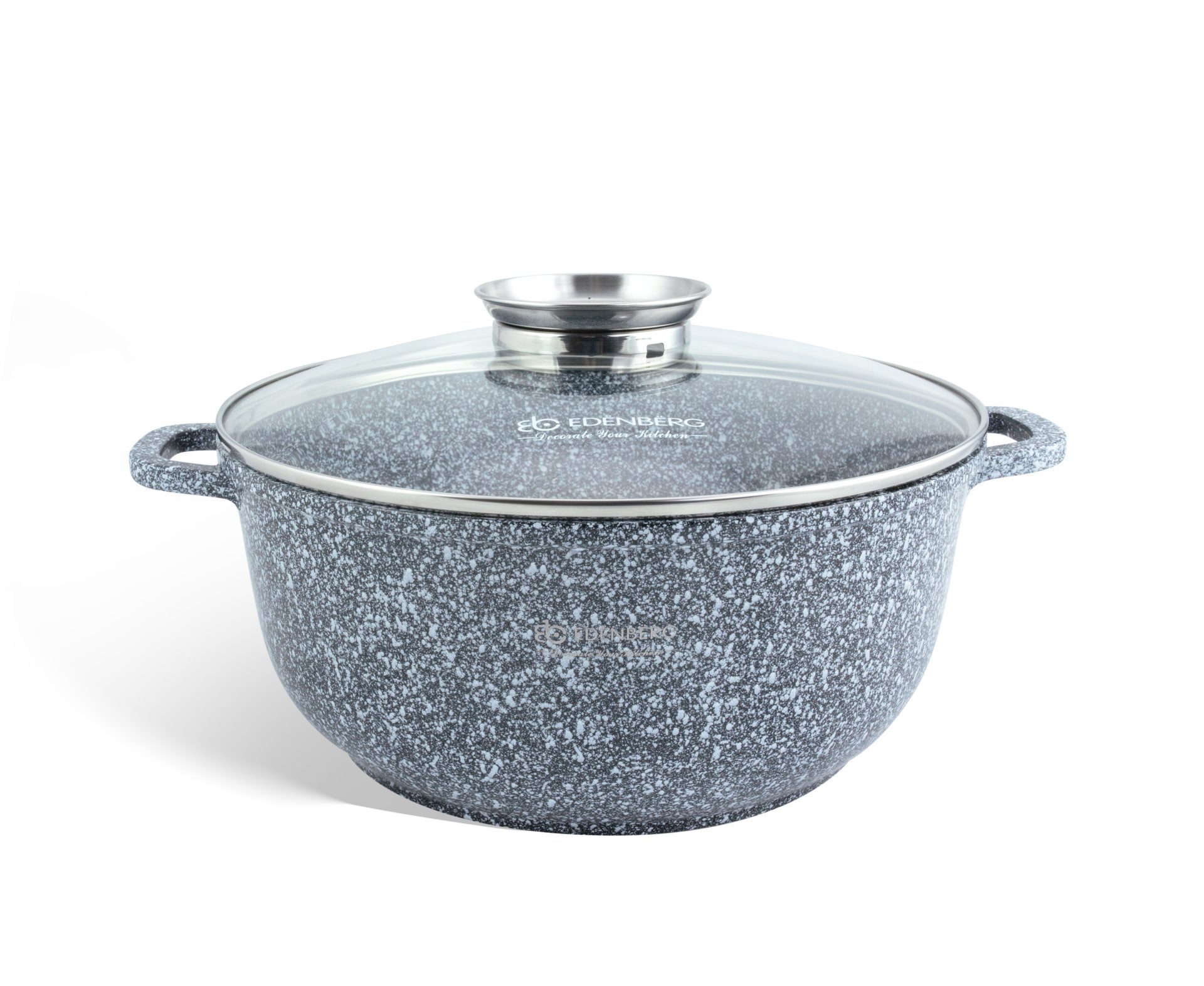 Edenberg Topf-Set Induktionstöpfe mit GLASDECKEL Kochtopf Topfset Keramik, Aluminiumguss (sehr hochwertig, 6-tlg., Zeitloses Design des Topfsets. Eine ideale Geschenkidee)