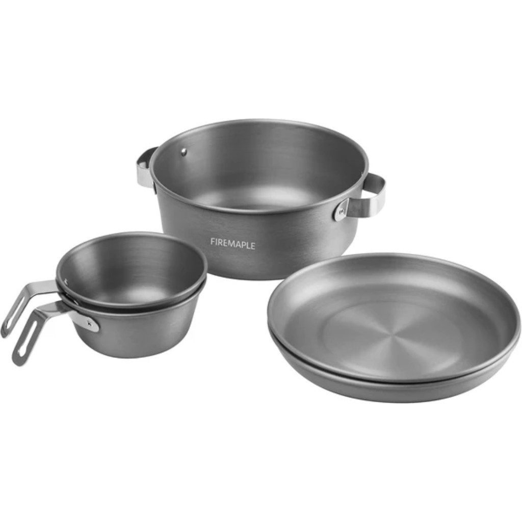 Geschirr-Set Outdoor Gourmet Set für Camping und Trekking, Kochgeschirr-Set