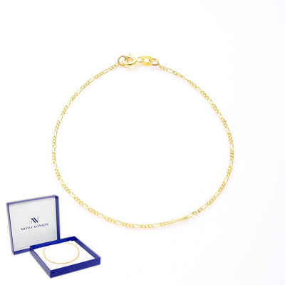 Nicole Manson Goldarmband 333 Gold Kette Figaro 8K Браслет-ланцюжок 1.4mm - 2.1mm Breite, Figarokette