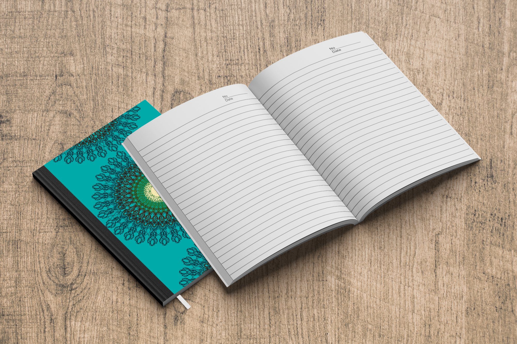 Haushaltsbuch - Filigran, Notizbuch Mandala - Tagebuch, A5, Seiten, Gestaltung Merkzettel, Journal, MuchoWow Notizheft, - 98 Muster