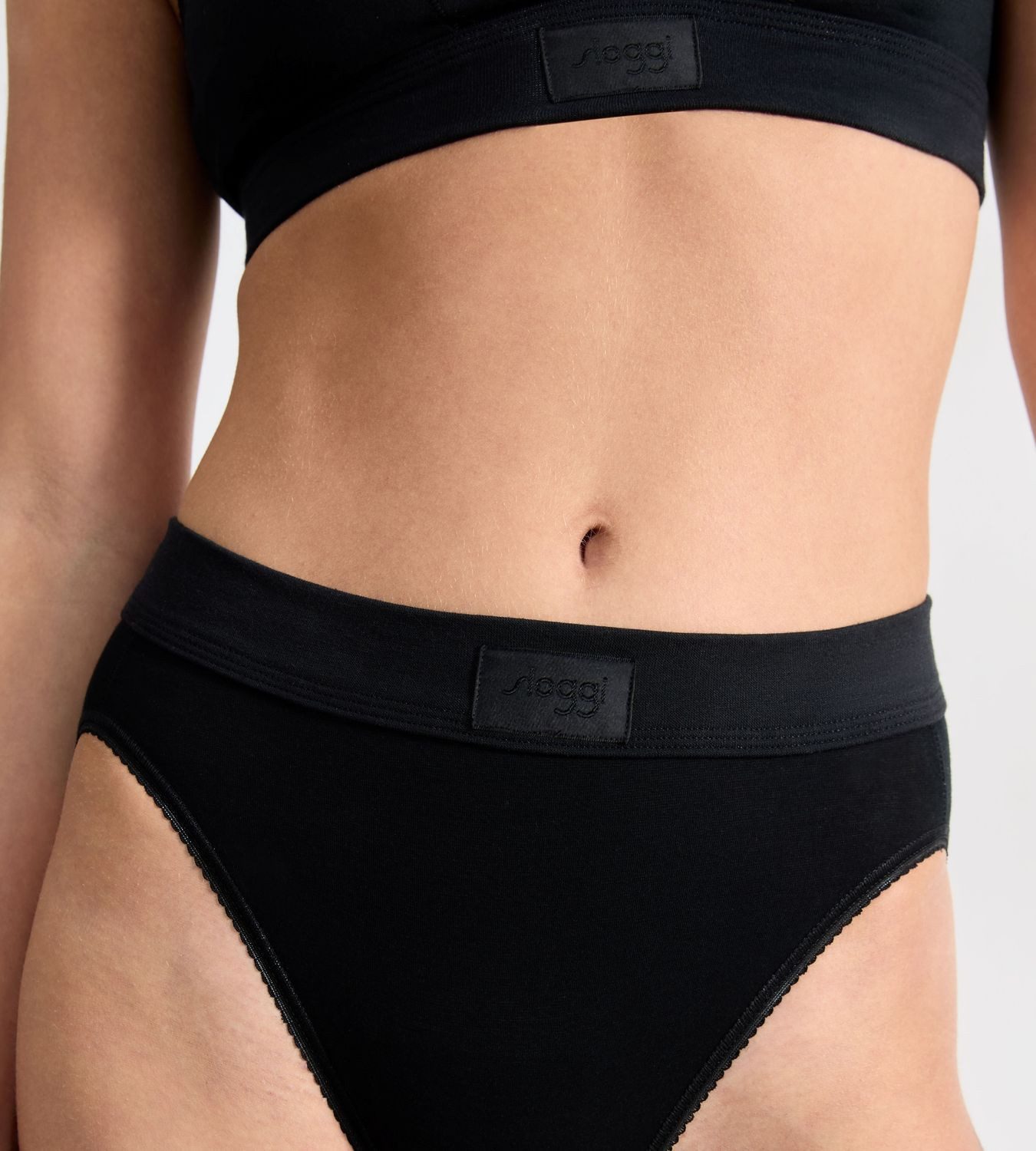 sloggi Taillenslip Double Comfort T Tai Slips (Set) weicher / breiter Bund, Logo, Baumwoll-Stretch