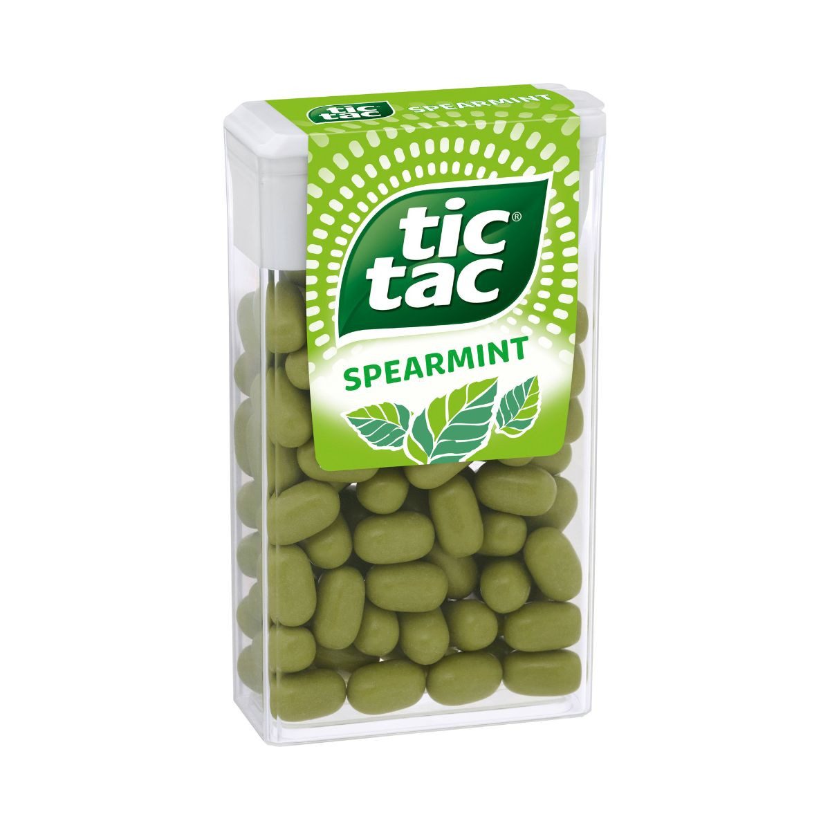 tic tac Süßigkeit, tic tac Spearmint Dragees mit erfrischendem Pfefferminzgeschmack 54g
