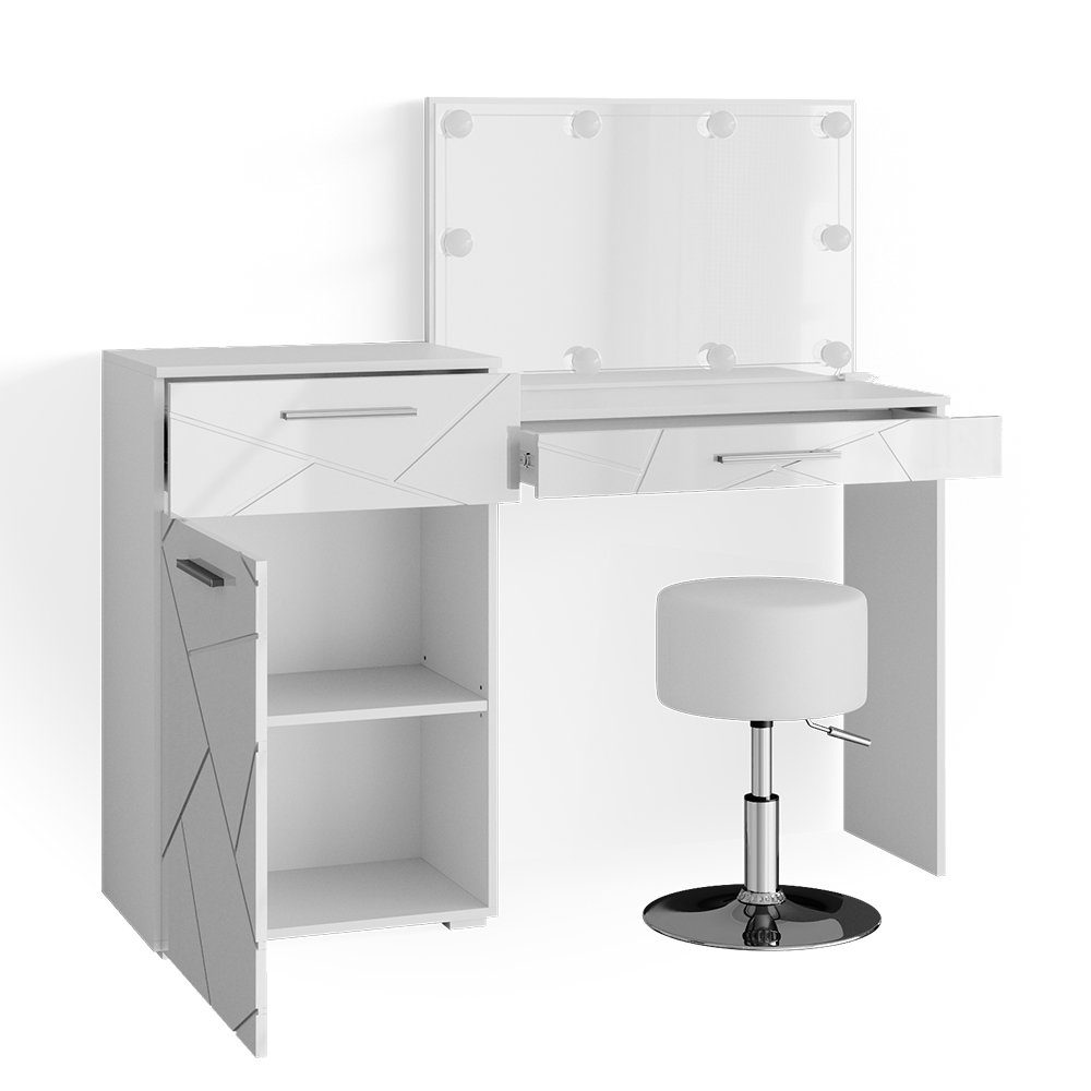 Vicco Schminktisch Irma, Weiß, 135 cm günstig online kaufen