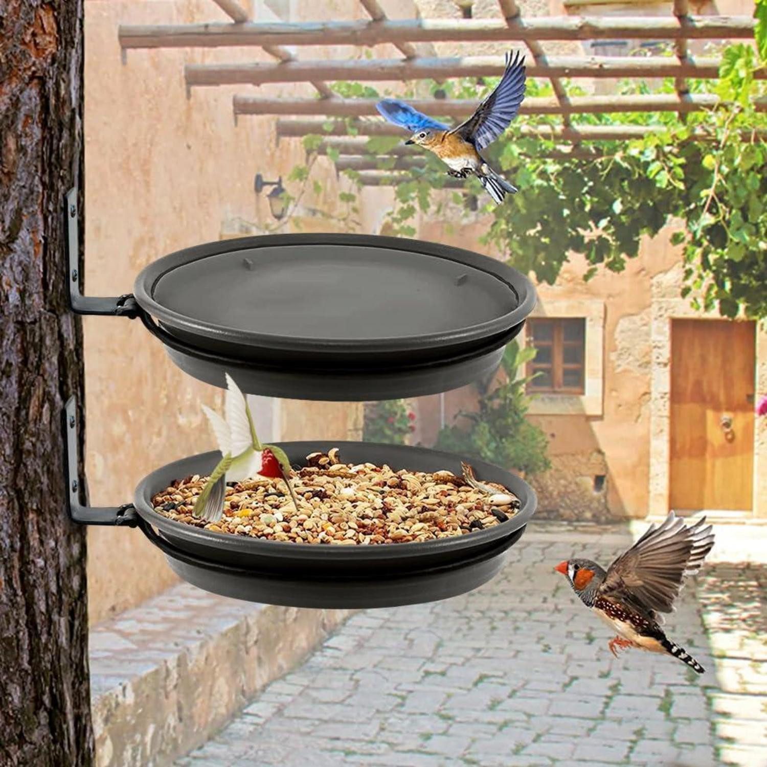 LuxusKollektion Vogeltränke Vogeltränke & Futterspender Grau