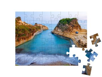 puzzleYOU Puzzle Strand von Canal d'Amour, Korfu, Griechenland, 48 Puzzleteile, puzzleYOU-Kollektionen Korfu, Strand, Strand & Meer