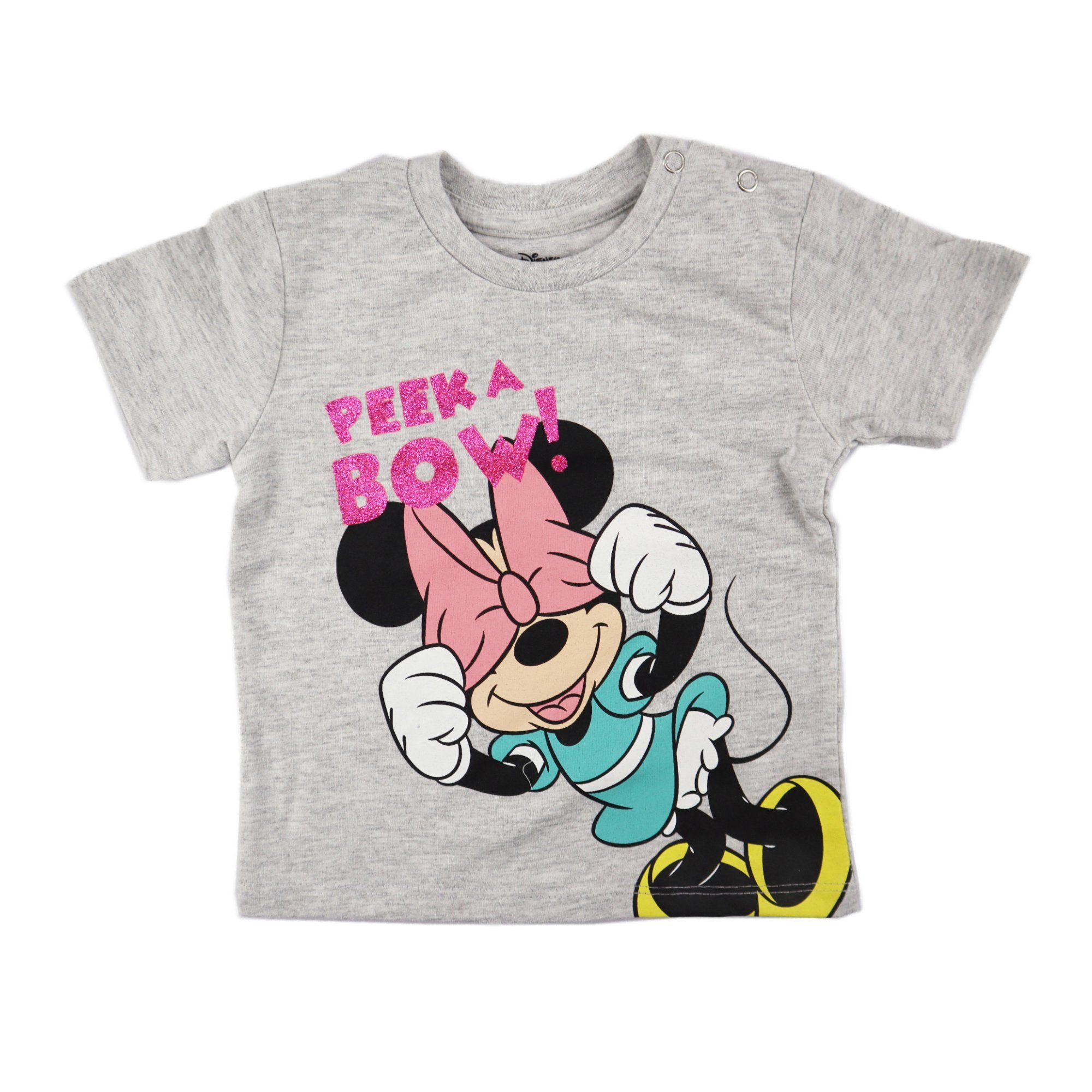 Mouse T-Shirt Grau Maus Shorts Minnie plus Mädchen Sommerset 86 bis Baby Disney 62 Minnie Gr. Print-Shirt