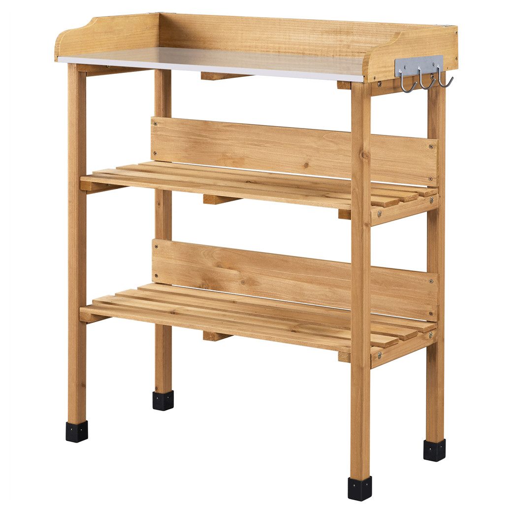 Yaheetech Pflanztisch, Outdoor wetterfest, Gärtnertisch 77 x 37 x 90 cm günstig online kaufen