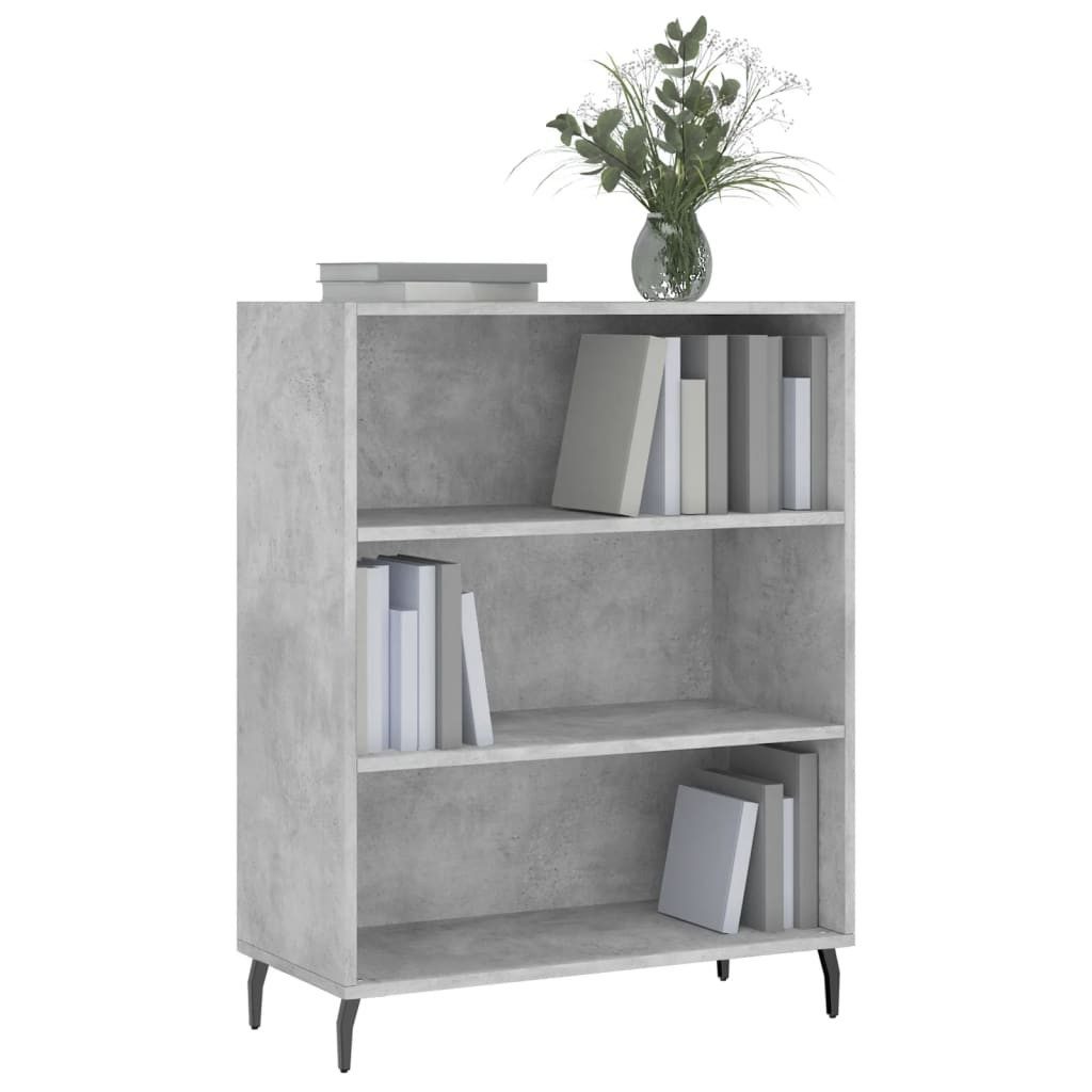 vidaXL Standregal Regalschrank Betongrau 69,5x32,5x90 cm günstig online kaufen