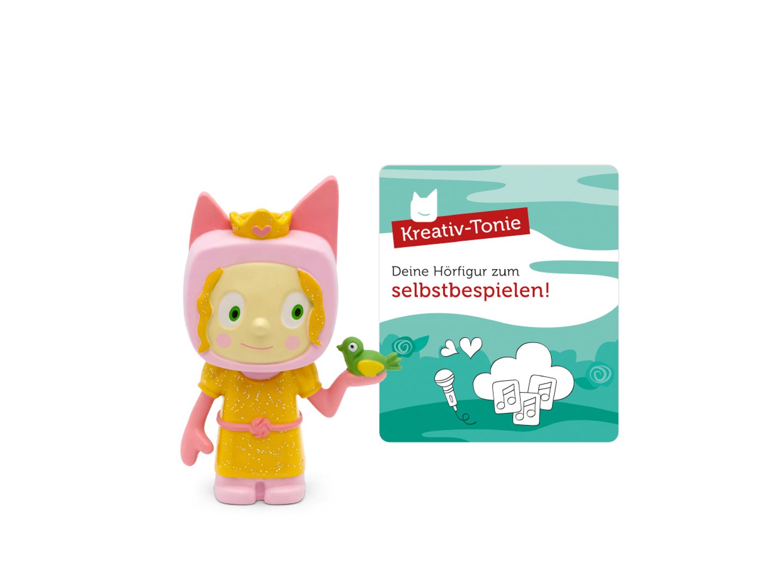 tonies Hörspielfigur Kreativ-Tonie, (für die Toniebox, 1-St., Magnethaftend & handbemalt), Hören, Spielen & Sammeln