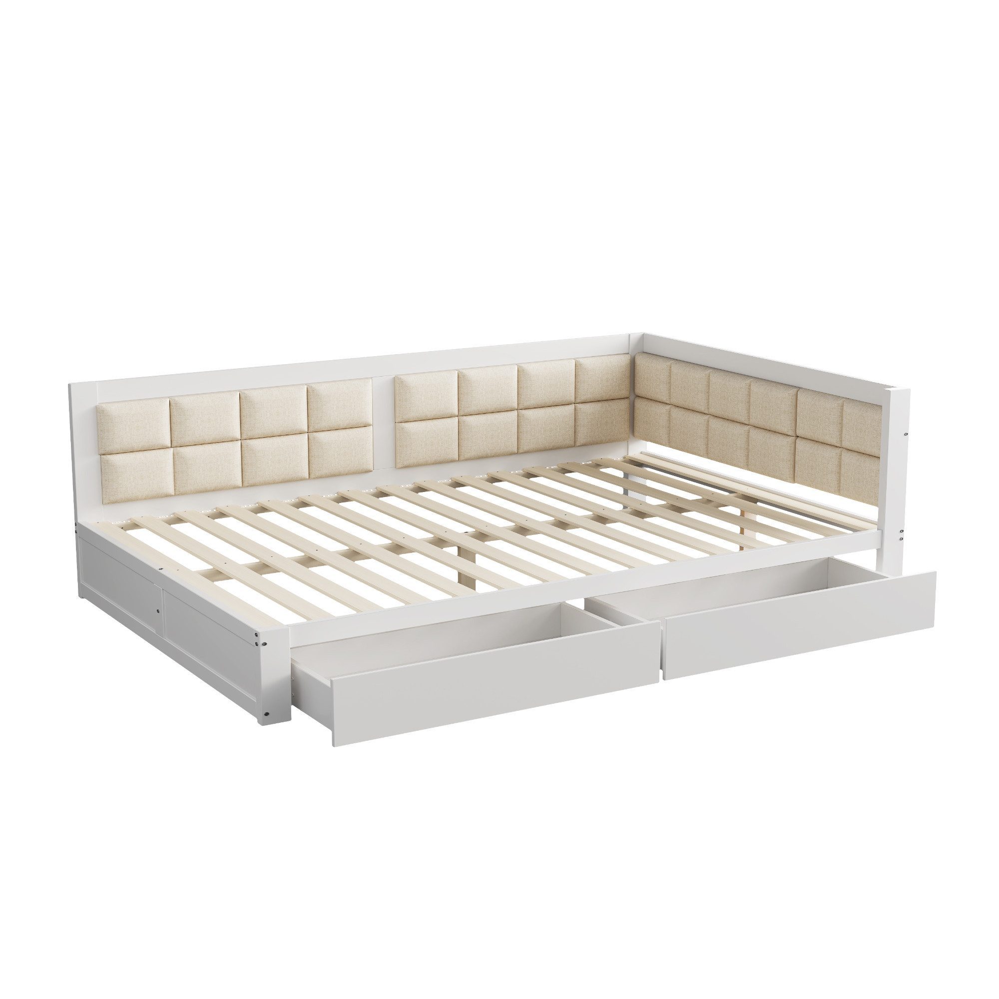 Gotagee Schlafsofa Sofa Holzbett Multifunktionsbett 140x200cm günstig online kaufen