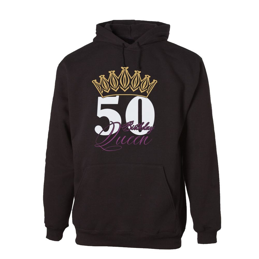 G-graphics Hoodie 50 – Birthday Queen Unisex mit Motiv zum Geburtstag