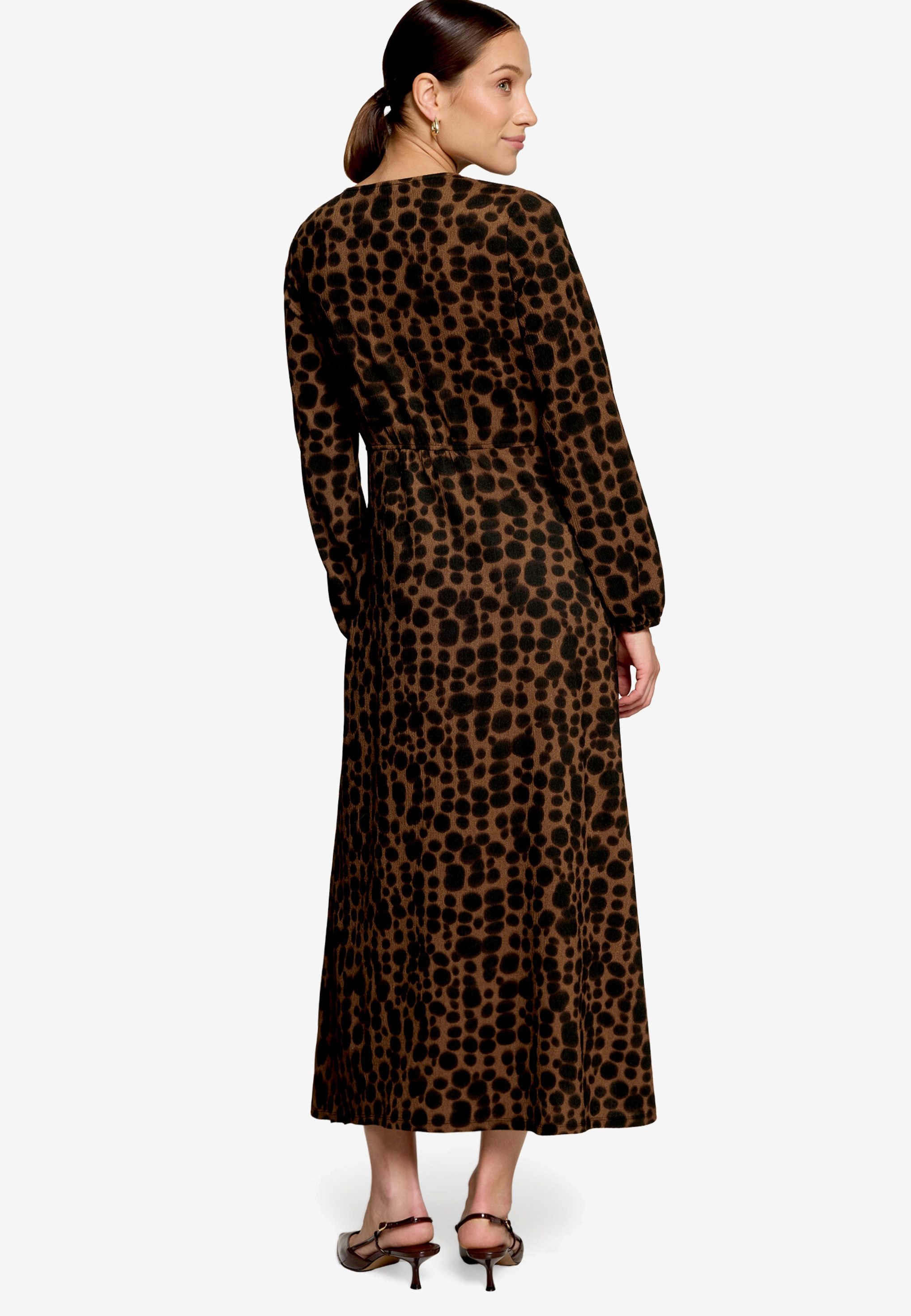 Zero Maxikleid Gemustertes Maxikleid mit V-Ausschnitt