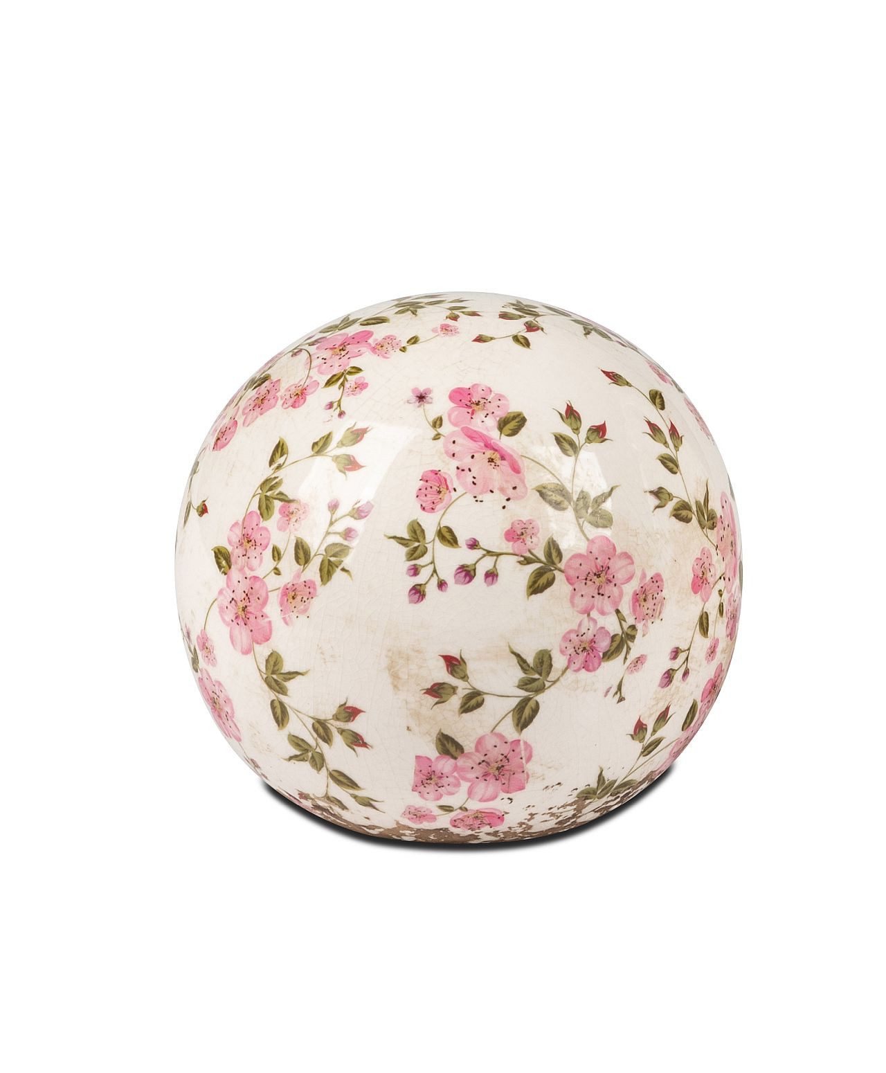 formano Dekokugel Kugel Rosen Steingut Deko Antik oder Blüten 12cm