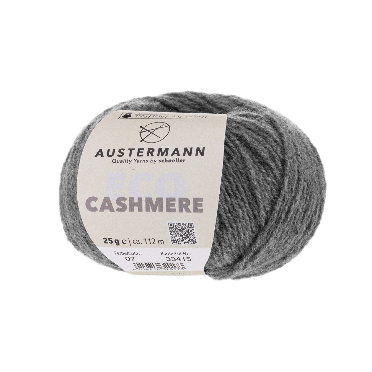 Austermann Austermann Eco Cashmere 25g Effektgarn, 112,00 m, wunderbar weich, vielseitig verwendbares Garn