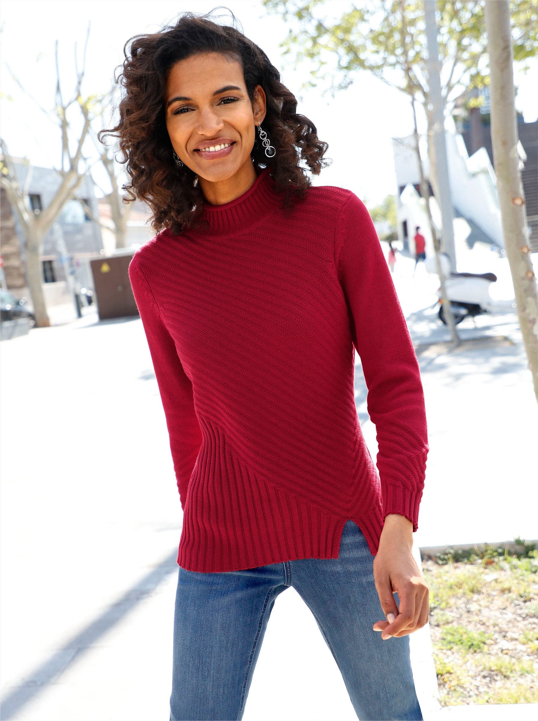 Witt Strickpullover Stehkragenpullover . günstig online kaufen