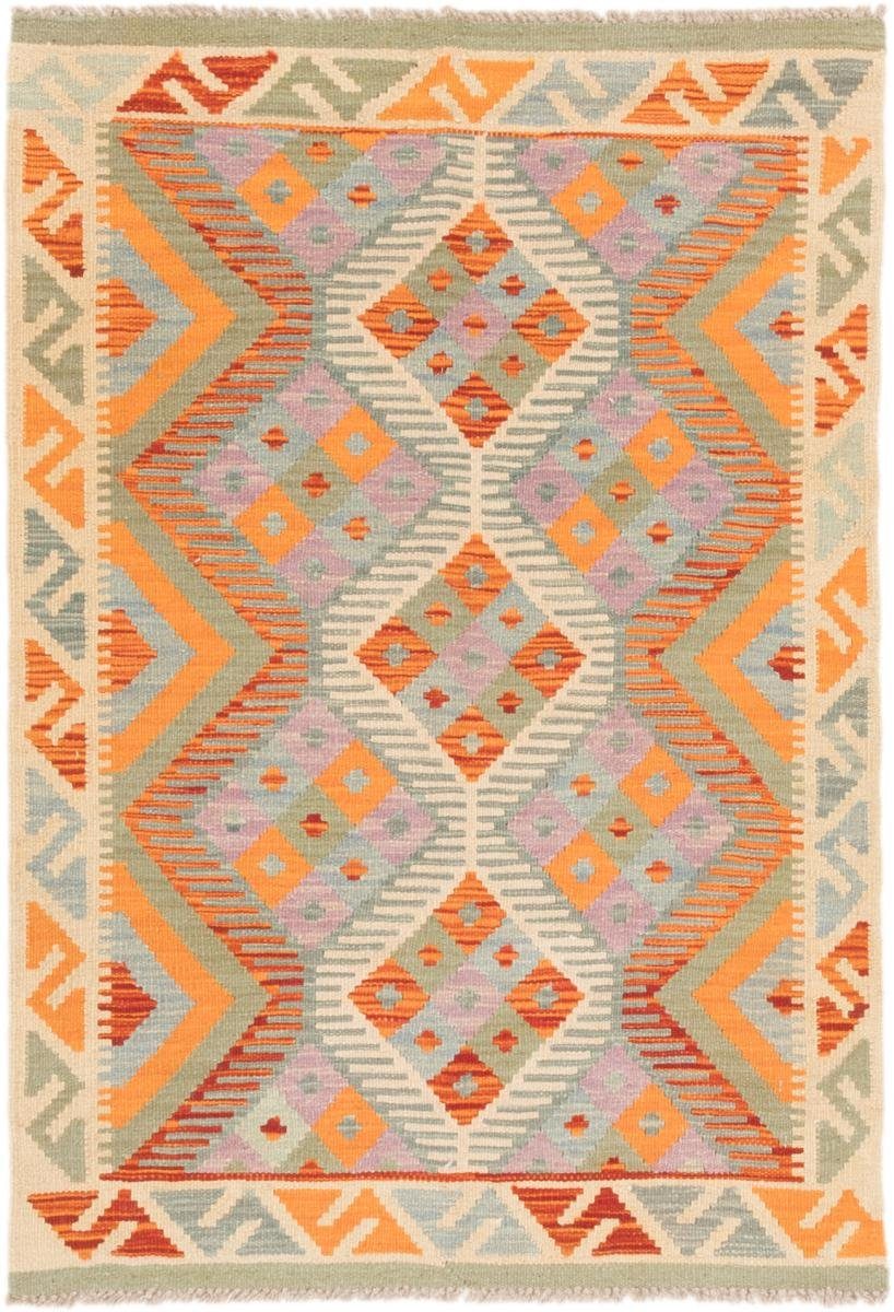 Orientteppich Kelim Afghan 83x120 Handgewebter Orientteppich, Nain Trading, rechteckig, Höhe: 3 mm | Kurzflor-Teppiche