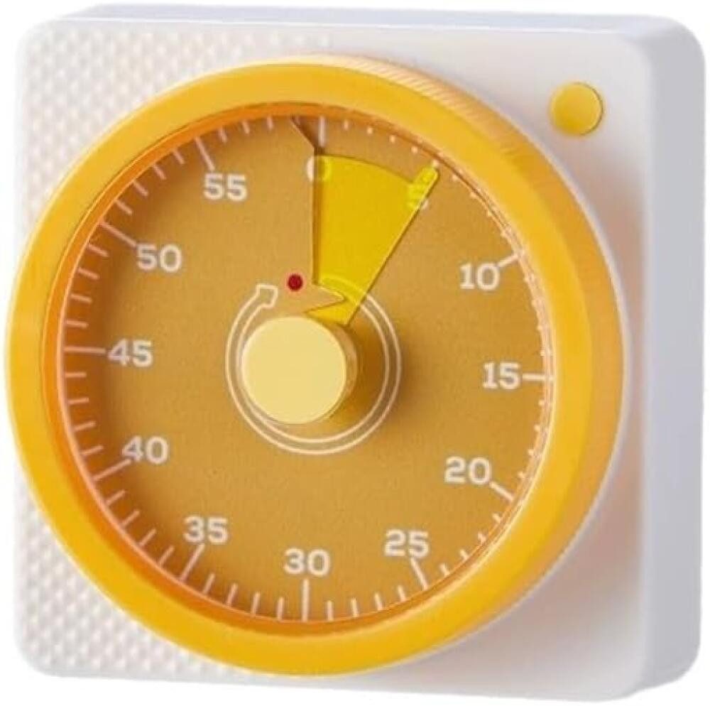 FELIXLEO Intervall-Timer Timer Visueller Kinder Timer 60 Min ADHS Autismus Hausaufgaben Gelb. (1-St)