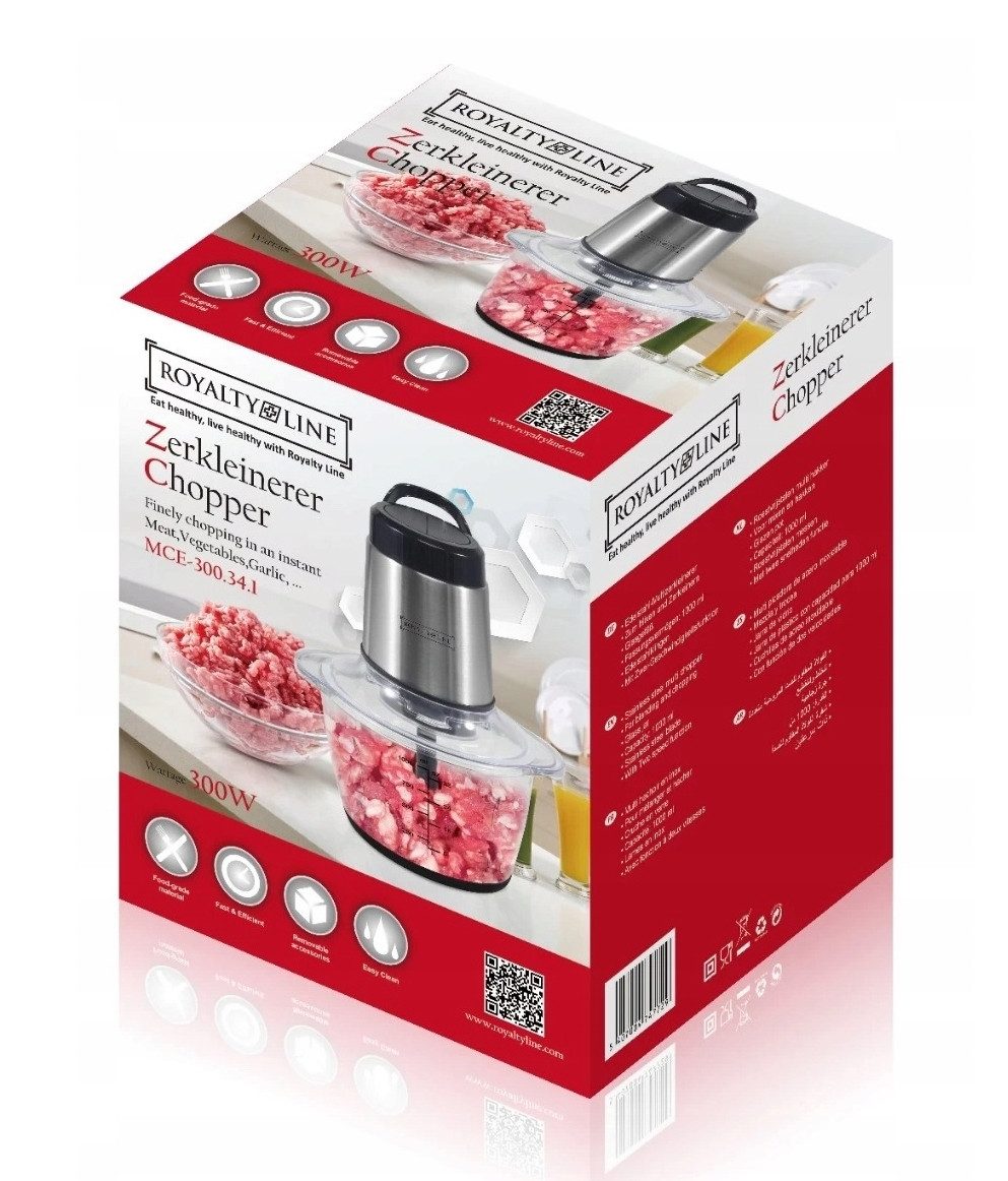 Royalty Line Standmixer Food Processor Zerkleinerer Mixer Standmixer 300W Royalty Line, 300,00 W