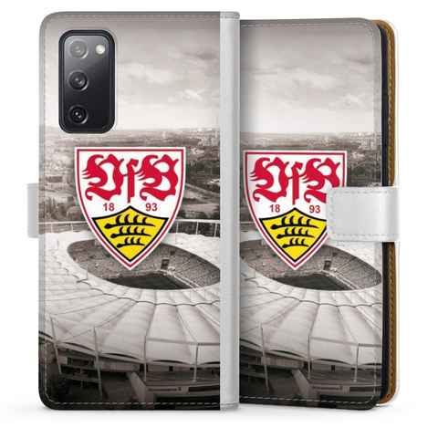 DeinDesign Handyhülle VfB Stuttgart Offizielles Lizenzprodukt Stadion VfB Stadion Grau, Samsung Galaxy S20 FE Hülle Handy Flip Case Wallet Cover