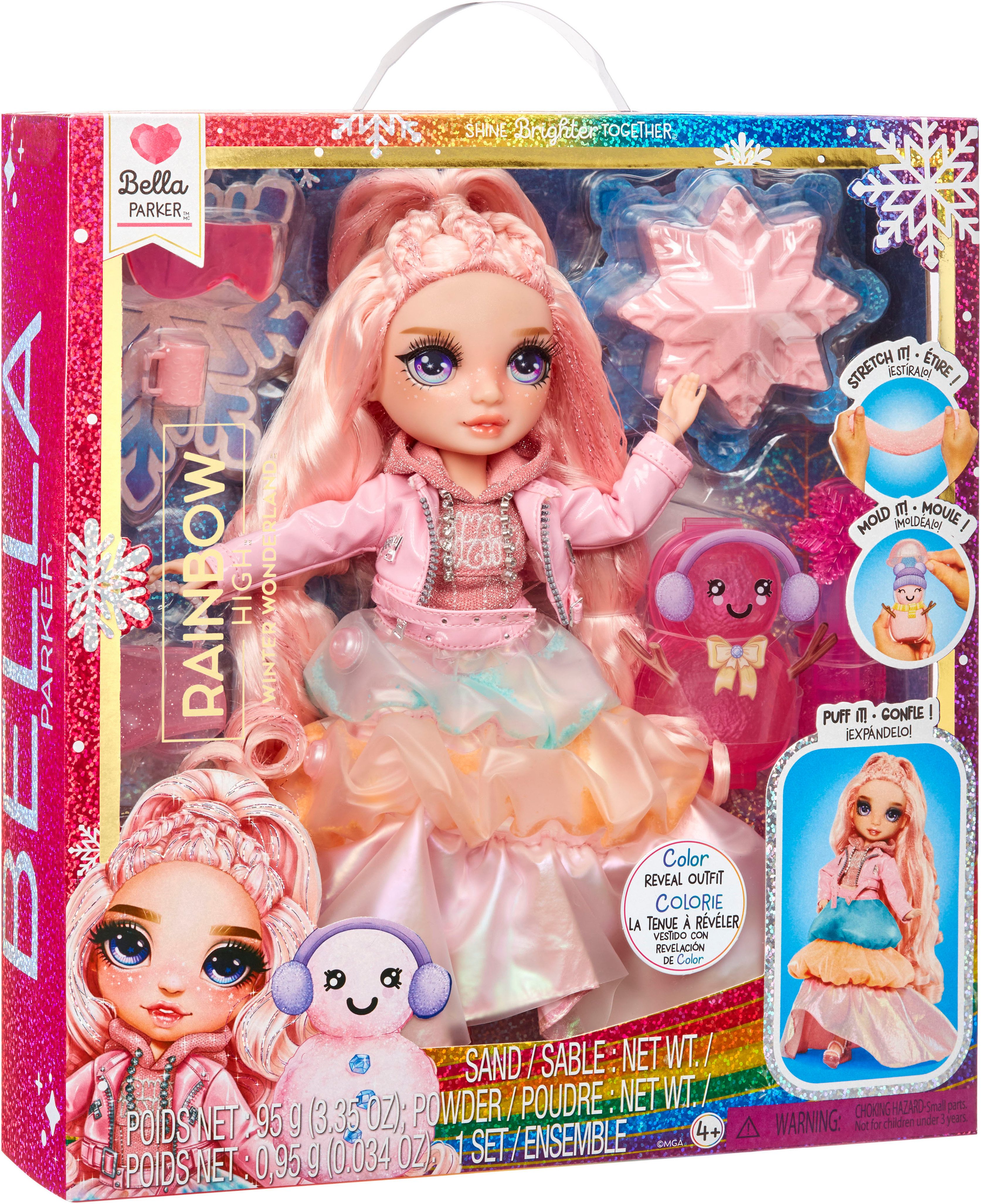 Rainbow High Anziehpuppe Winter Wonderland Doll - Bella (Pink)