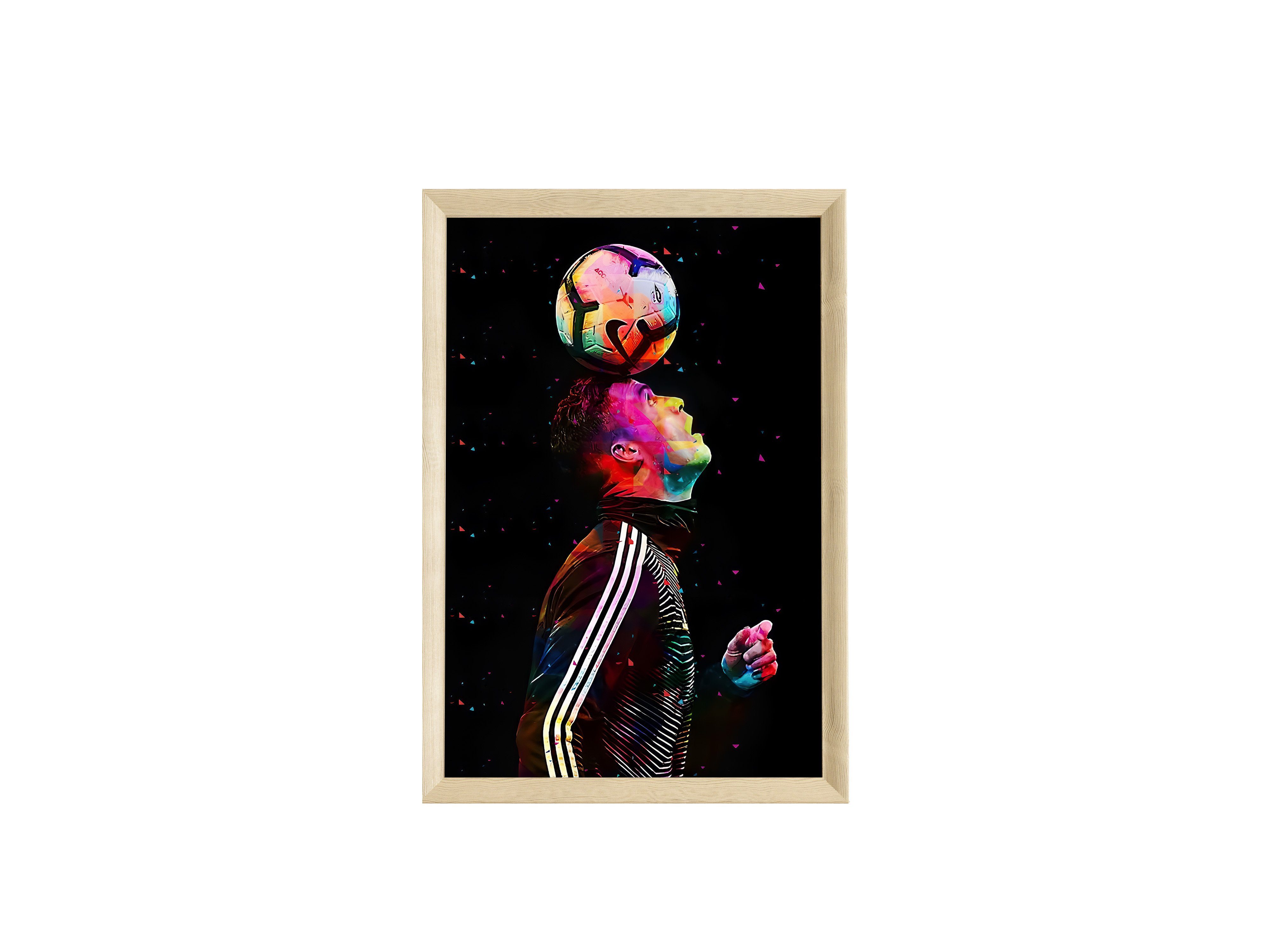 JUSTGOODMOOD Poster Premium ® Christiano Ronaldo Fußball Poster · ohne Rahm günstig online kaufen