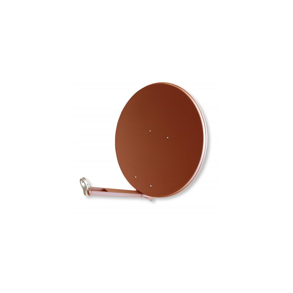 Televes Televes S760CL-Z Sat-Spiegel 76 cm Antenne Ziegelrot Stabantenne (optimaler Empfang), Elegantes Ziegelrot Design