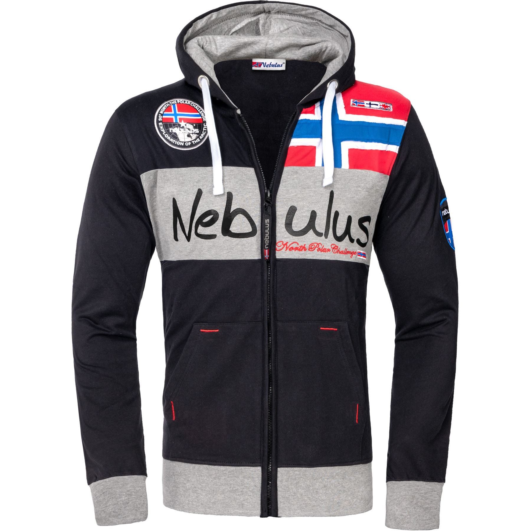 Nebulus Sweatjacke NAPA, Q756 - Herren, schwarz, XXL günstig online kaufen