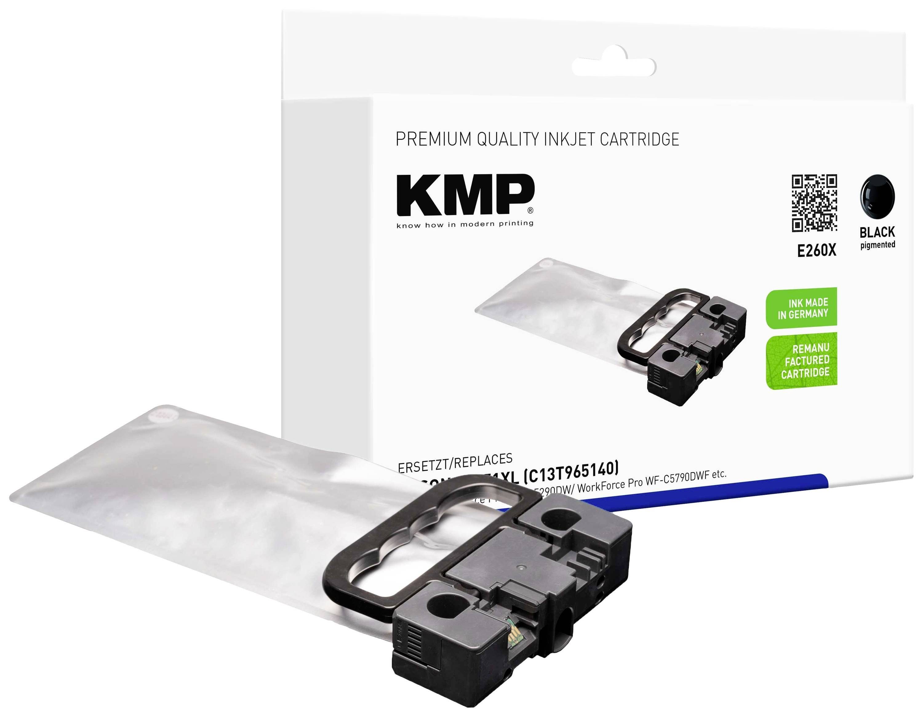 KMP KMP Patrone T9651 Tintenpatrone black remanufactured E260X Epson 10000 S