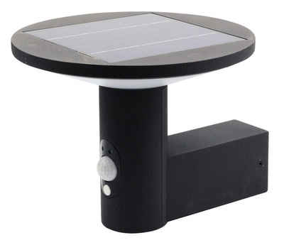 HEITRONIC LED Solarleuchte Karina, Ein-/Ausschalter, LED fest integriert, Warmweiß, Solar-Wand-Außenlampe,kein Stromanschluss,+Bewegungsmelder