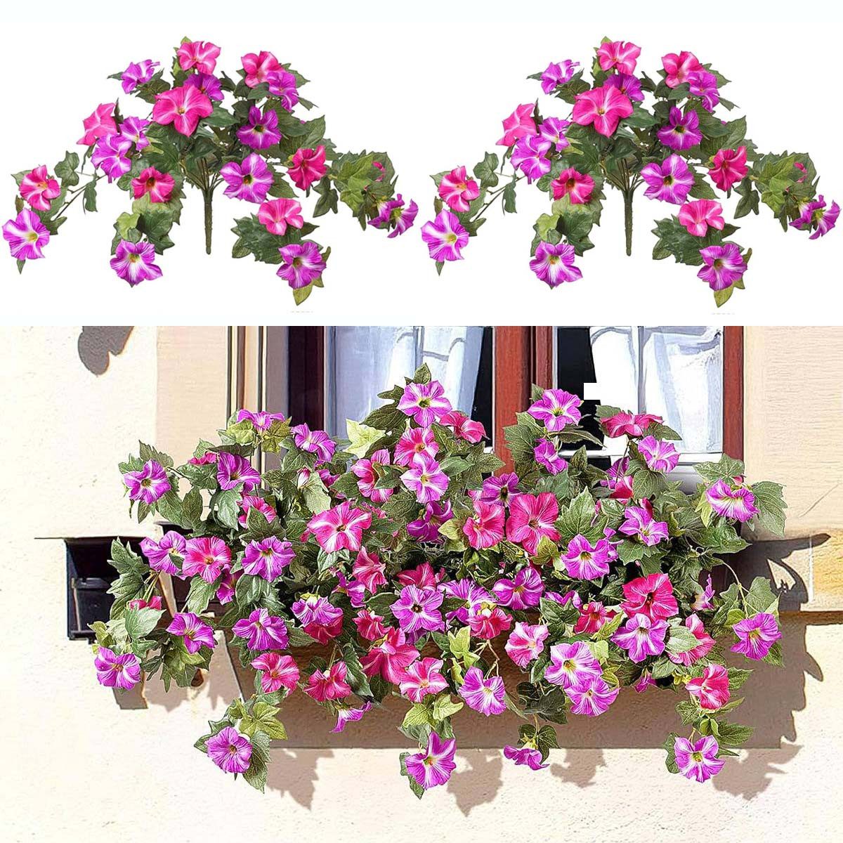 Kunstblumenstrauß Künstliche Kunstblumen Petunien für den günstig online kaufen