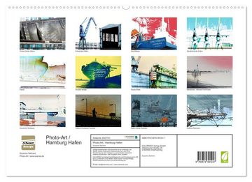 CALVENDO Wandkalender Photo-Art / Hamburg Hafen (Premium, hochwertiger DIN A2 Wandkalender 2023, Kunstdruck in Hochglanz)