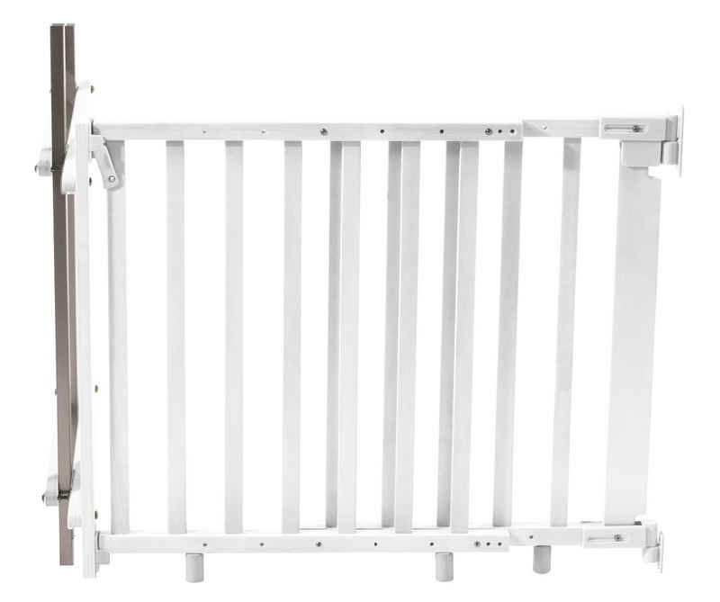 roba® Treppenschutzgitter Holz weiß, Treppengitter für Kinder & Haustiere