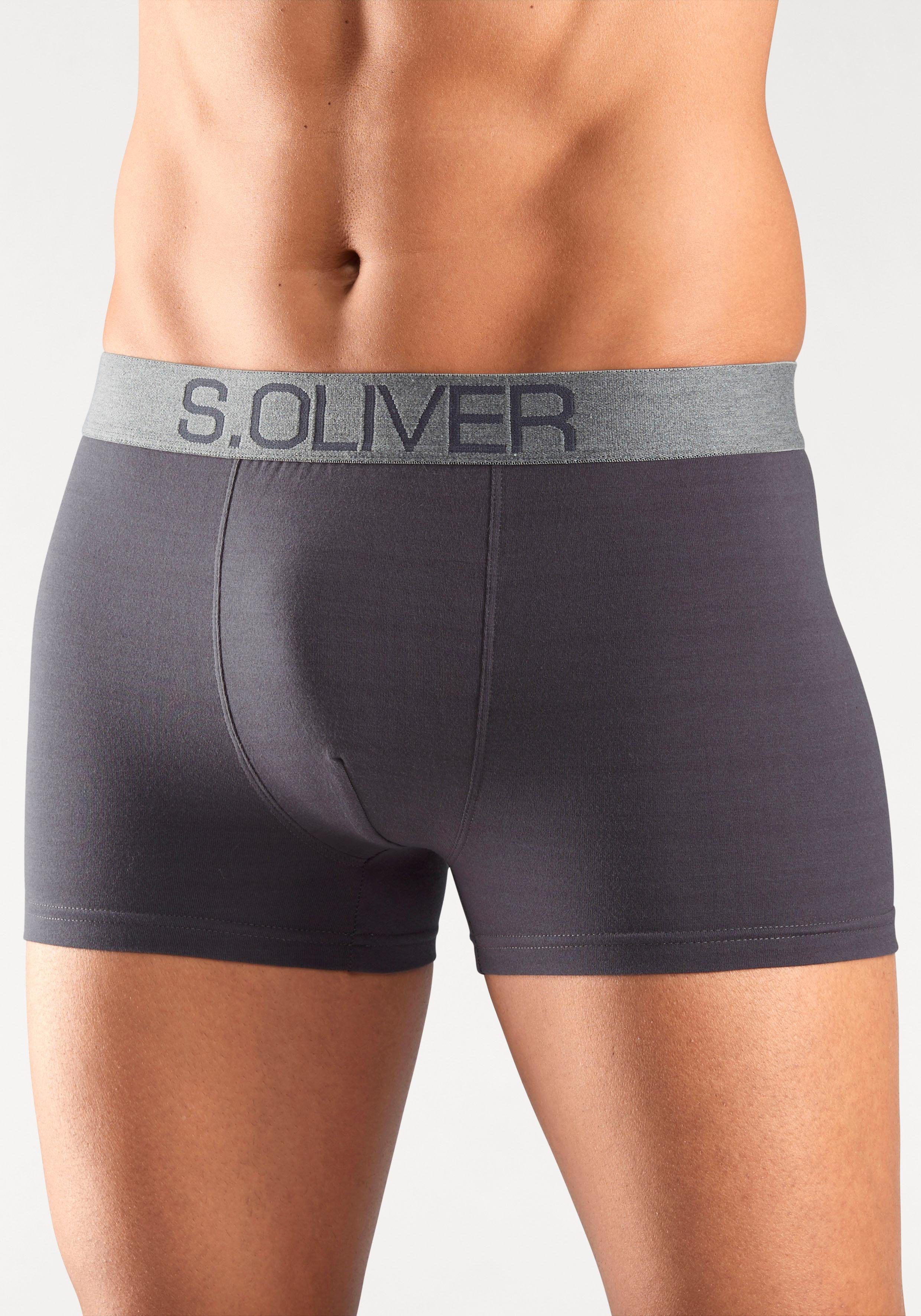 s.Oliver Boxer Boxershorts für Herren (Packung, 4-St) mit kontrastfarbenem Webbund – Bild 5 von 5