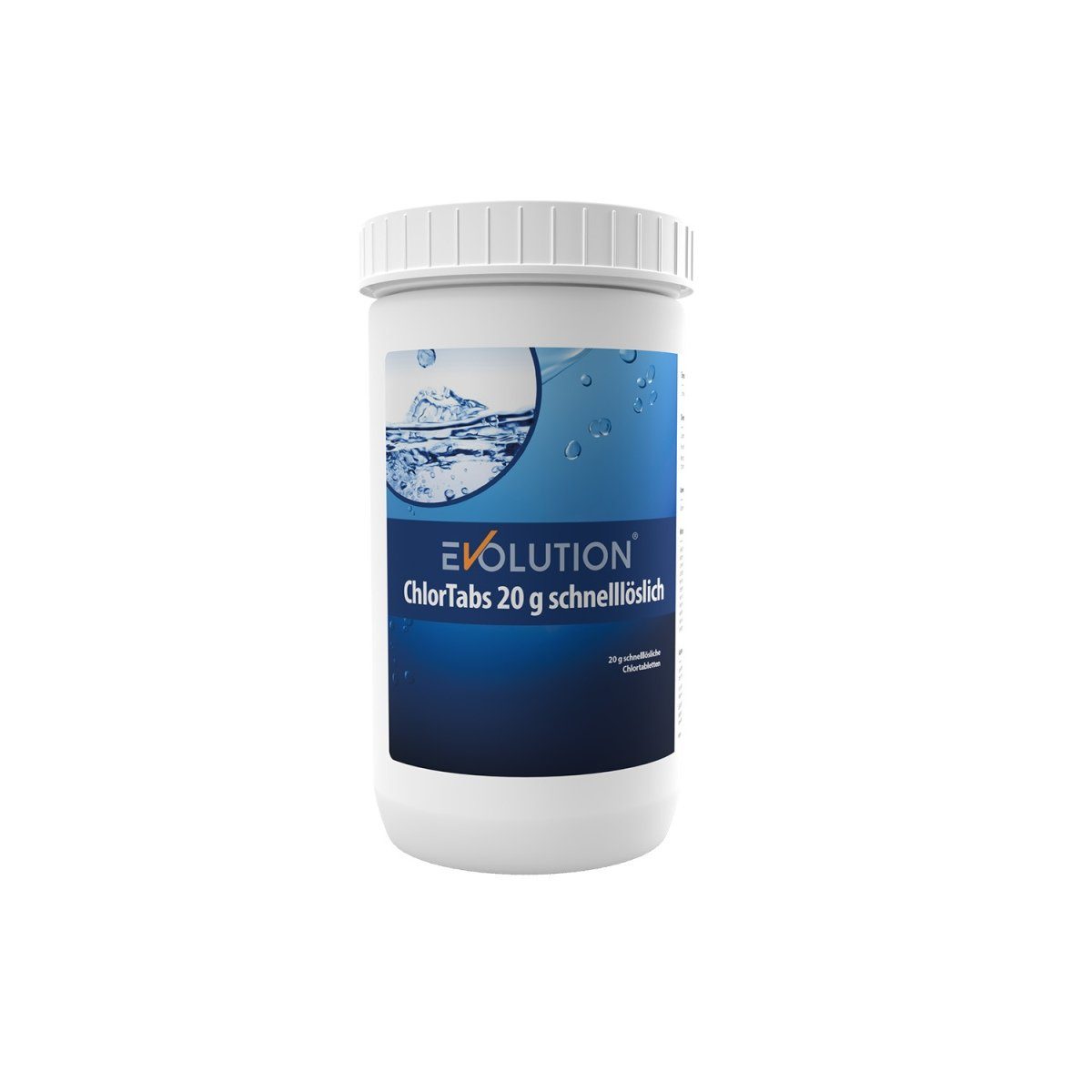 EVOLUTION Poolpflege Evolution ChlorTabs 1 kg schnelllösliche 20 g Tabletten Desinfektion