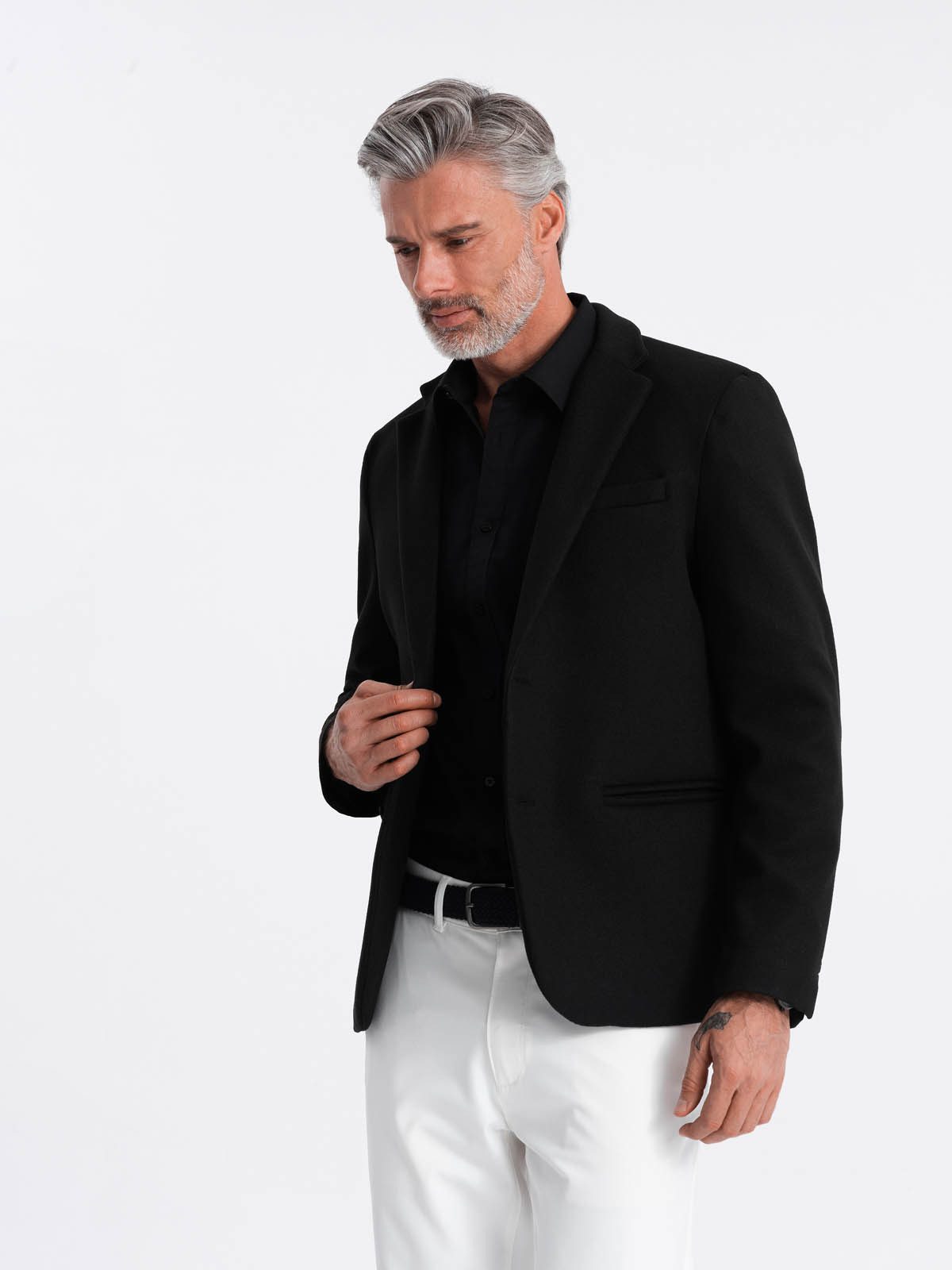 OMBRE Sakko Herren Sakko mit dekorativen Knöpfen an den Manschetten günstig online kaufen