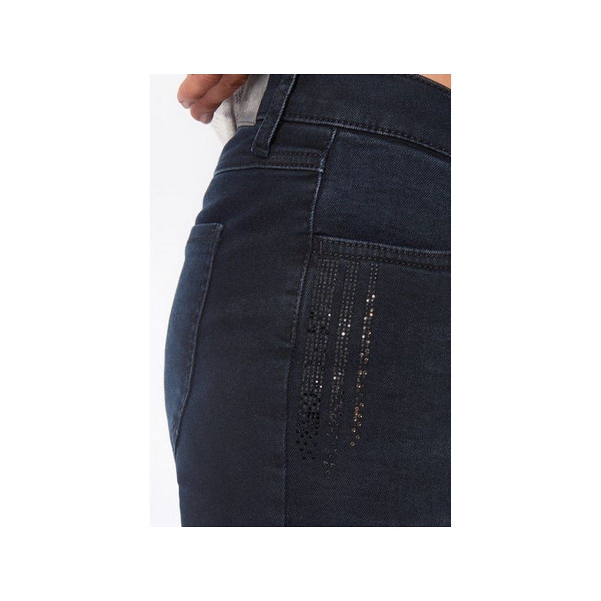 schwarz 5-Pocket-Jeans (1-tlg) TONI