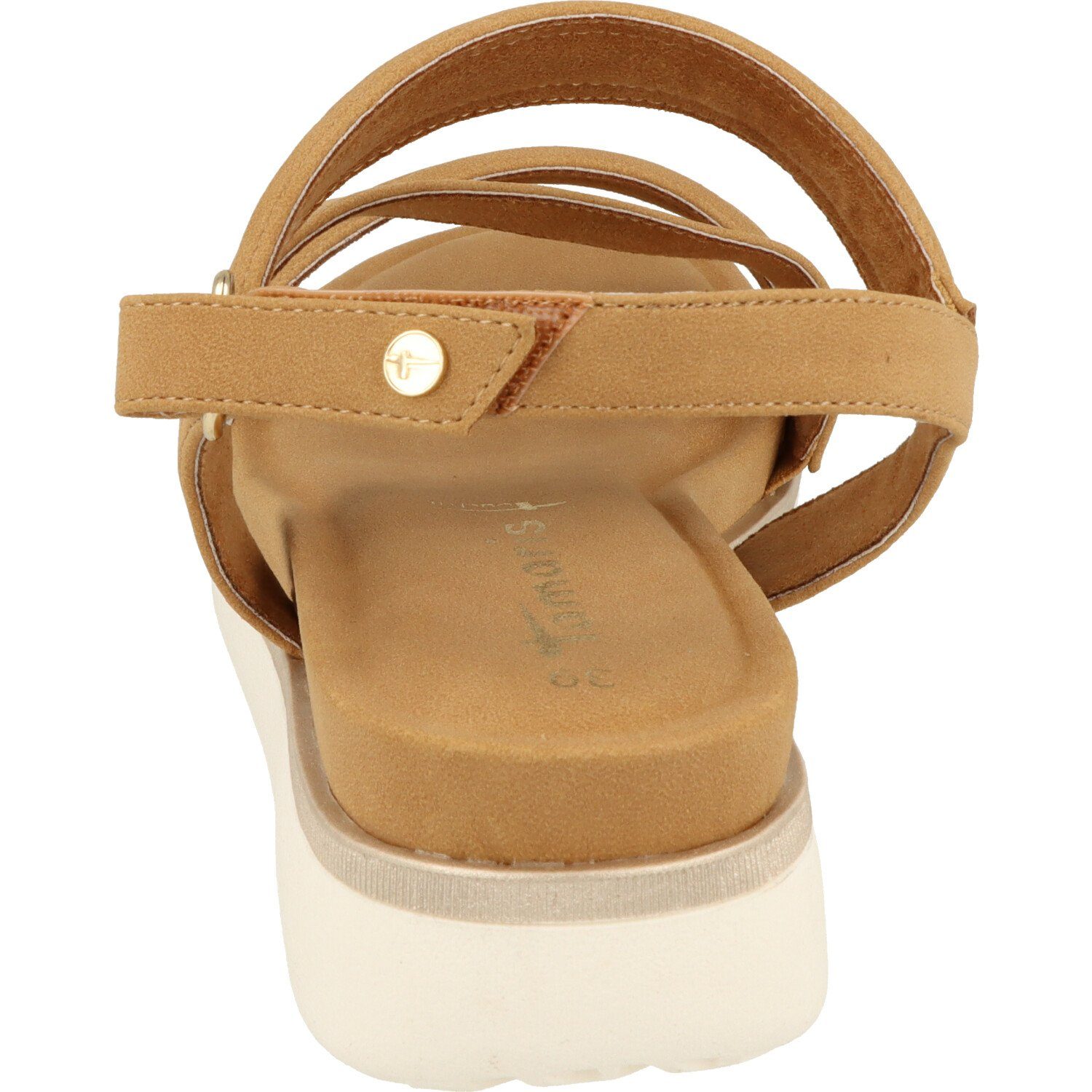 Komfort Sommer 1-28715-20 Sandale Camel Schuhe Tamaris Keilsandalette Klett Damen