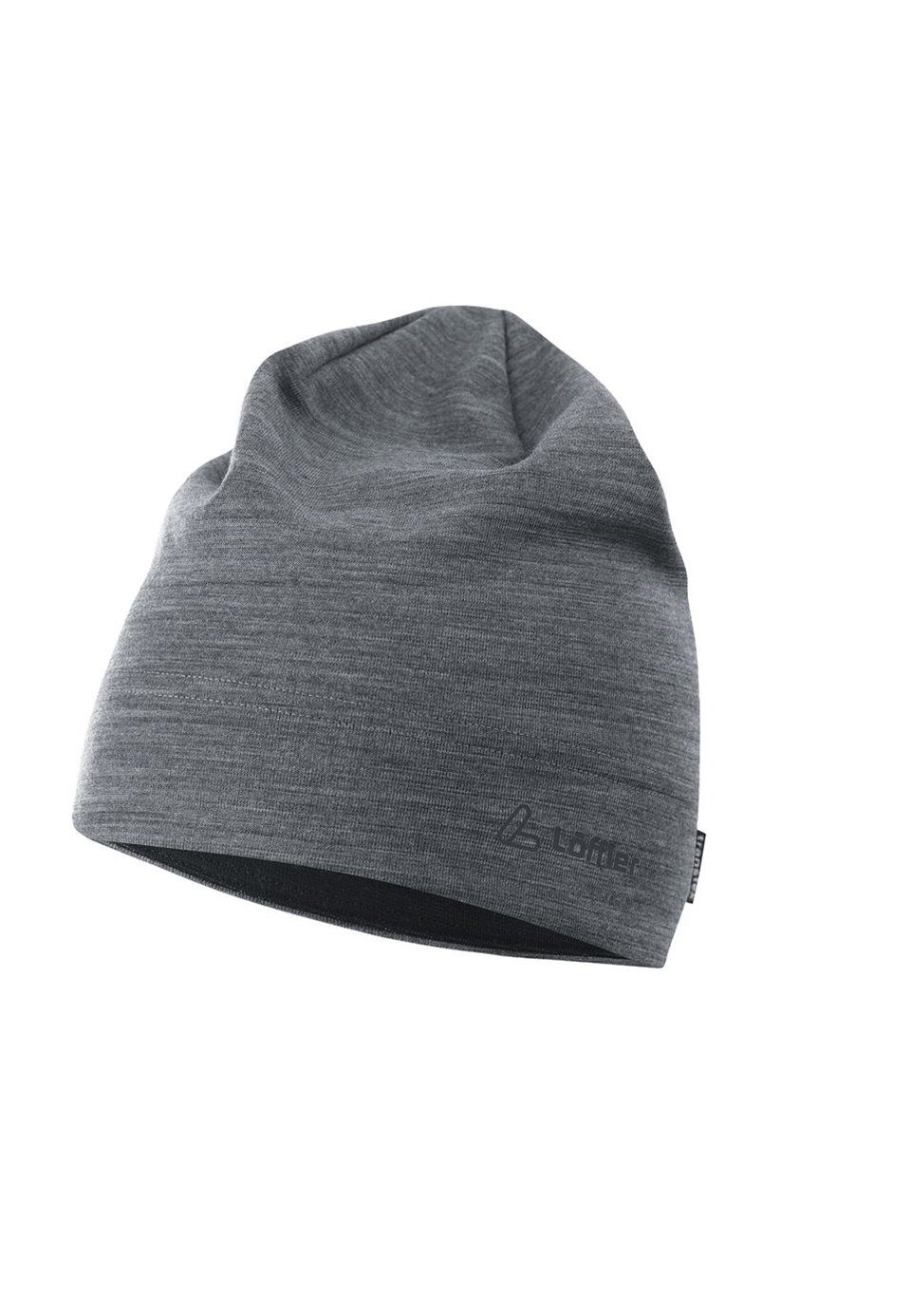 Löffler Fahrradhandschuhe Löffler ARTISTA MERINO WOOL BEANIE Mütze 26091 gra