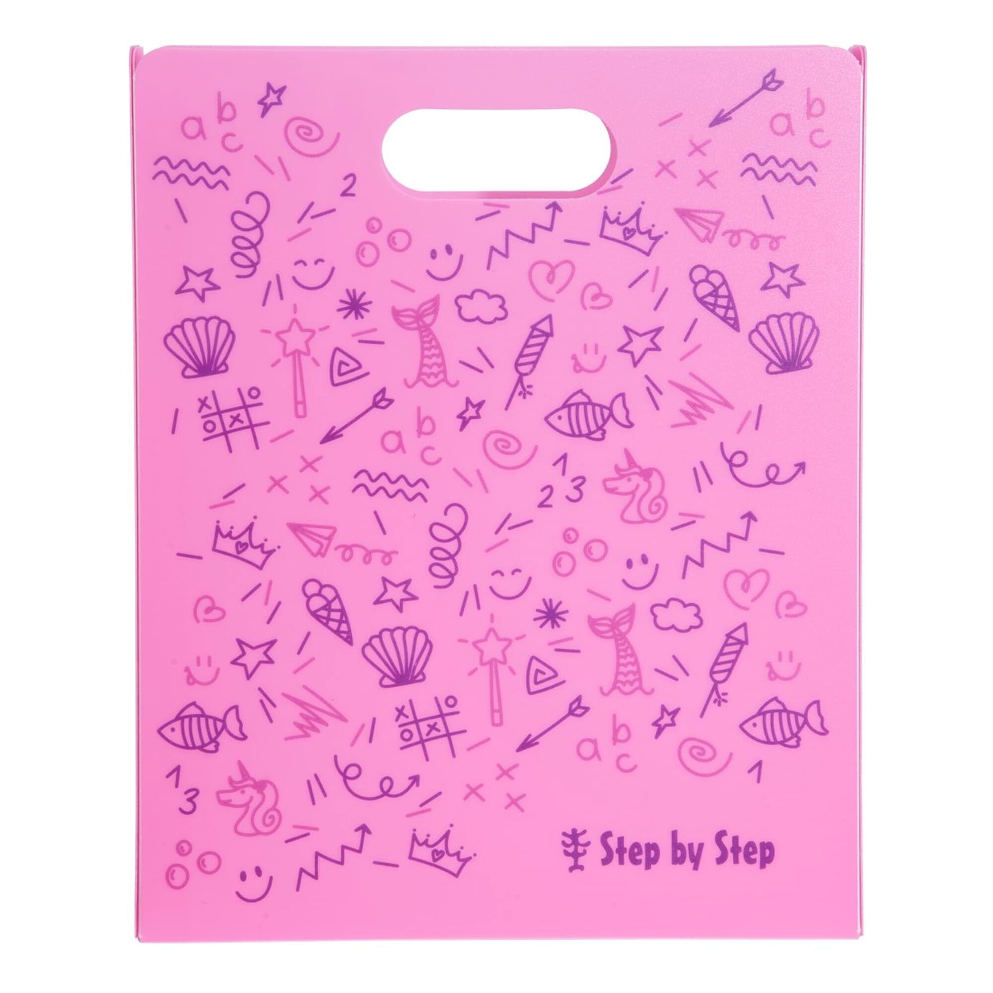 Step by Step Hefter Heftbox mit Tragegriff, transparent, bis DIN A4, K