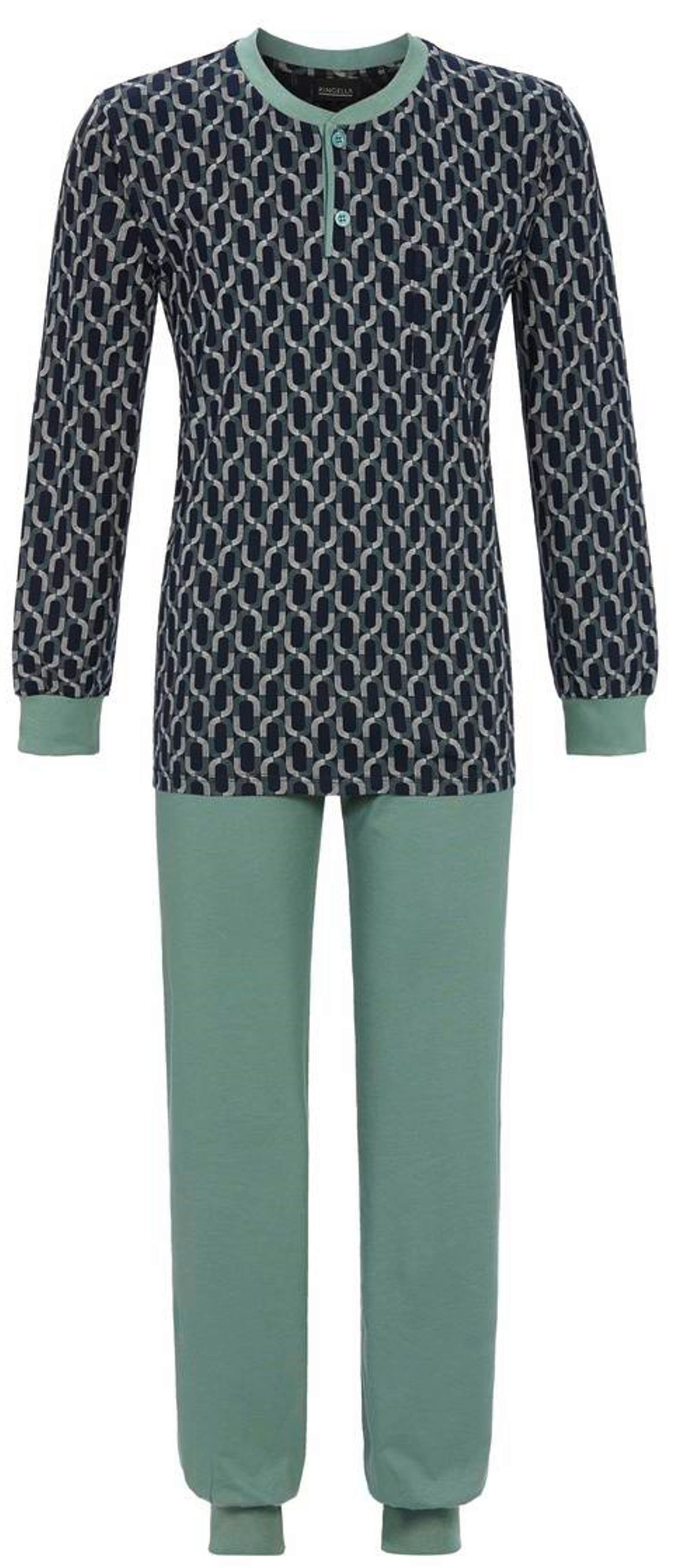 Ringella Schlafanzug Herren Pyjama lang (2 tlg) Modisches Design