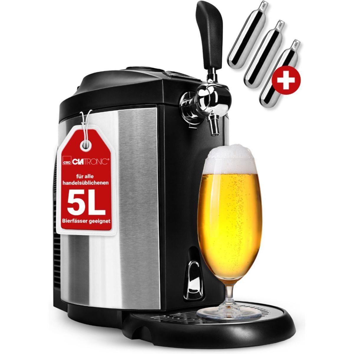 CLATRONIC SwissCard BZ 3740 inox Bierzapfanlage