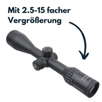 Vector Optics Vector Optics SCOM-38 Continental x6 2.5-15x56 G4 Hunting Zielfernrohr (Ideal für Jagd, Sport und Airsoft)