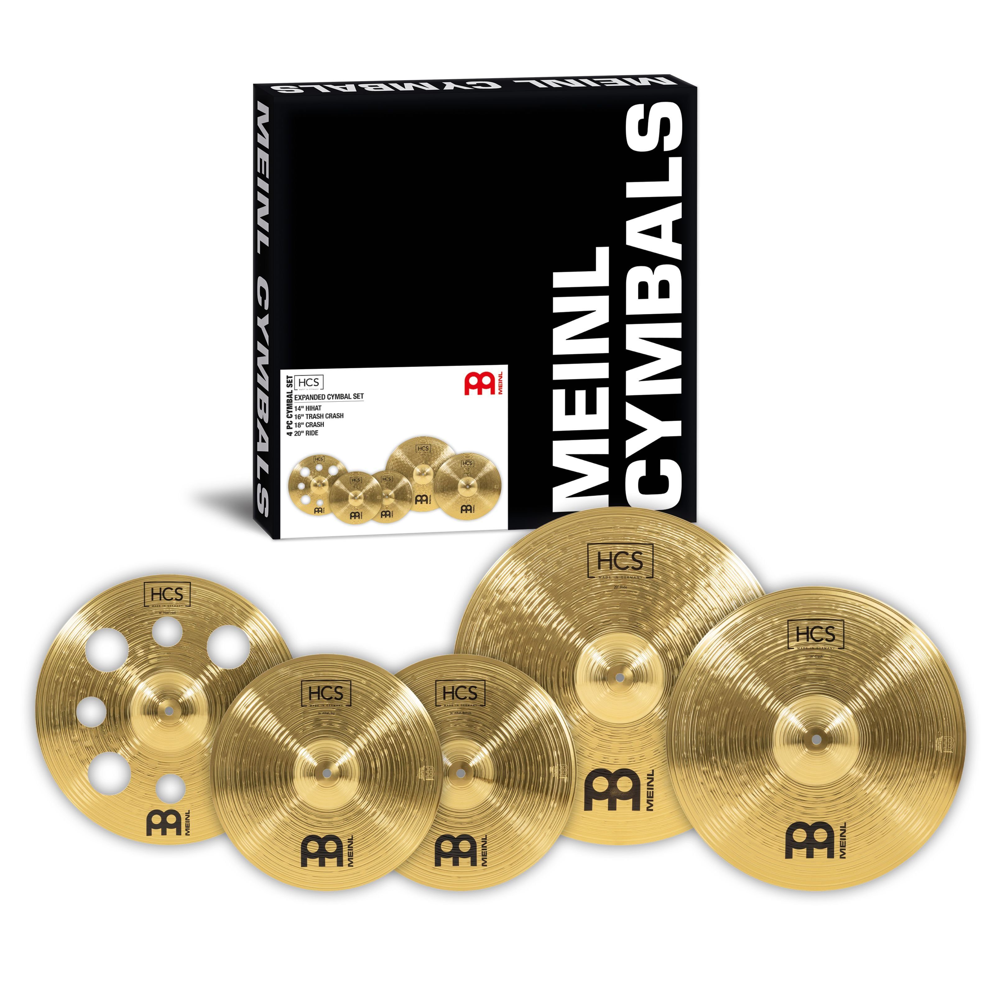 Meinl Percussion Becken, Cymbals, Cymbal Sets, HCS14161820 HCS Expanded Cymbal Set - Becken Set