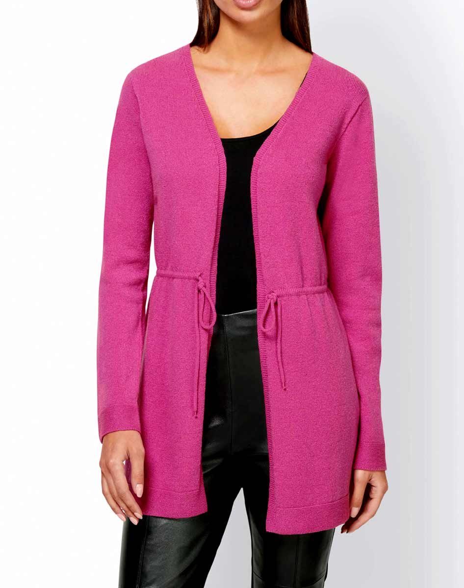 Damen Designer-Strickjacke, RICK Strickjacke rick CARDONA by Rick pink cardona