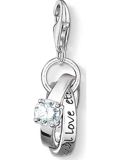 THOMAS SABO Kettenanhänger Thomas Sabo Damen-Charm 925er Silber 1 Zirkonia