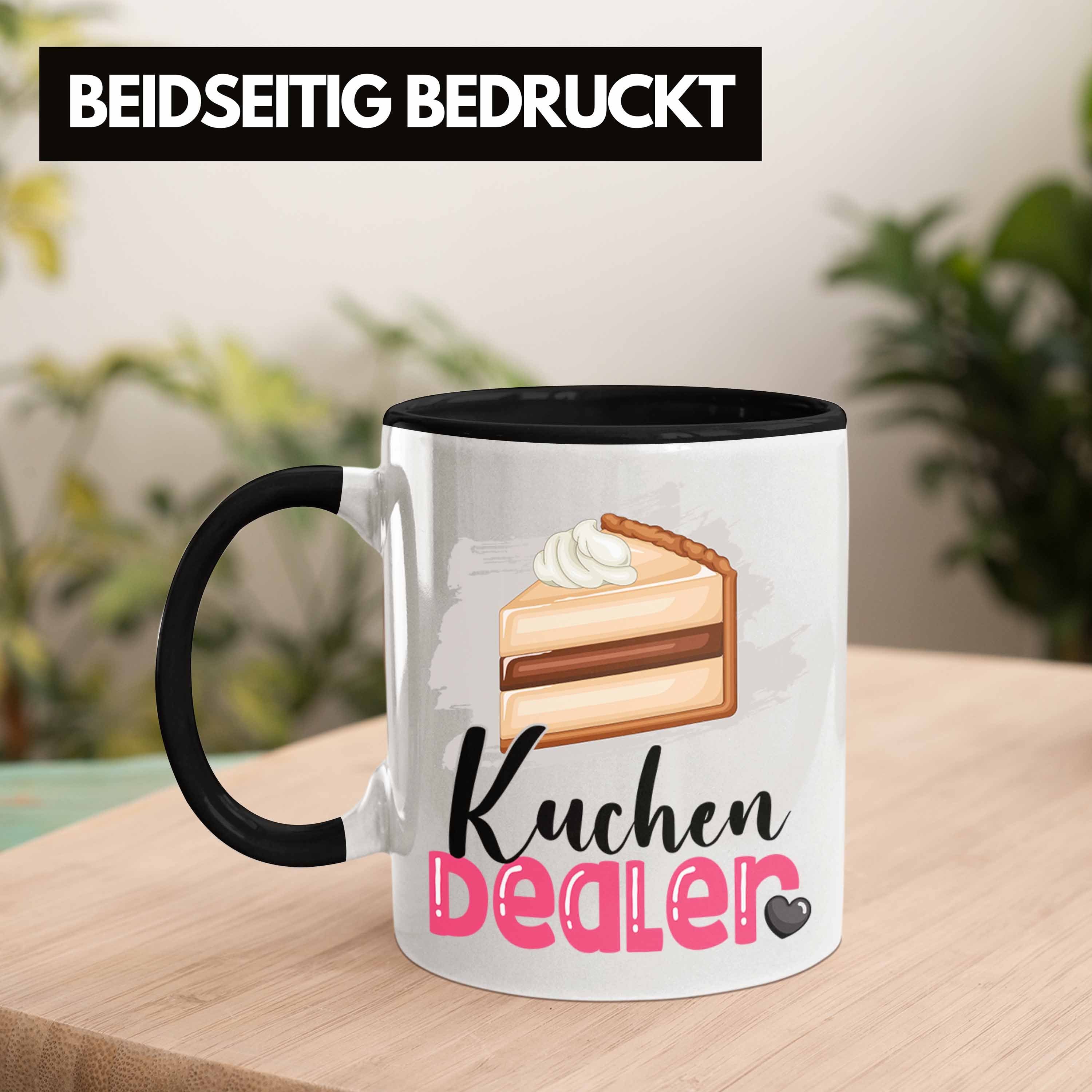 Geburtstag Tasse Schwarz Tasse Dealer Spruch Ges Trendation Kuchenverkäufer Kuchen Geschenk für