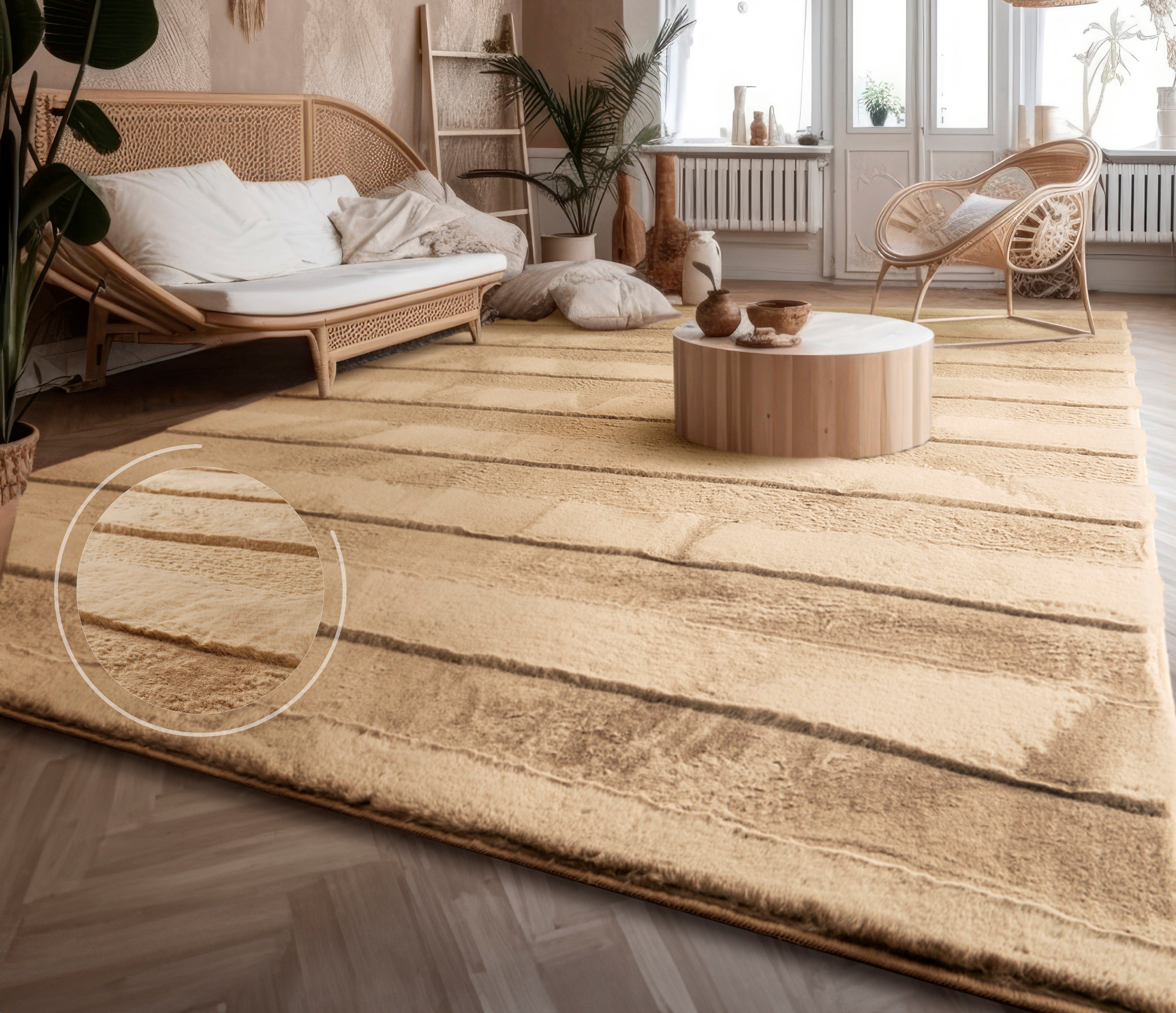 Paco Home Hochflor-Teppich Arnheim 744, rechteckig, günstig online kaufen