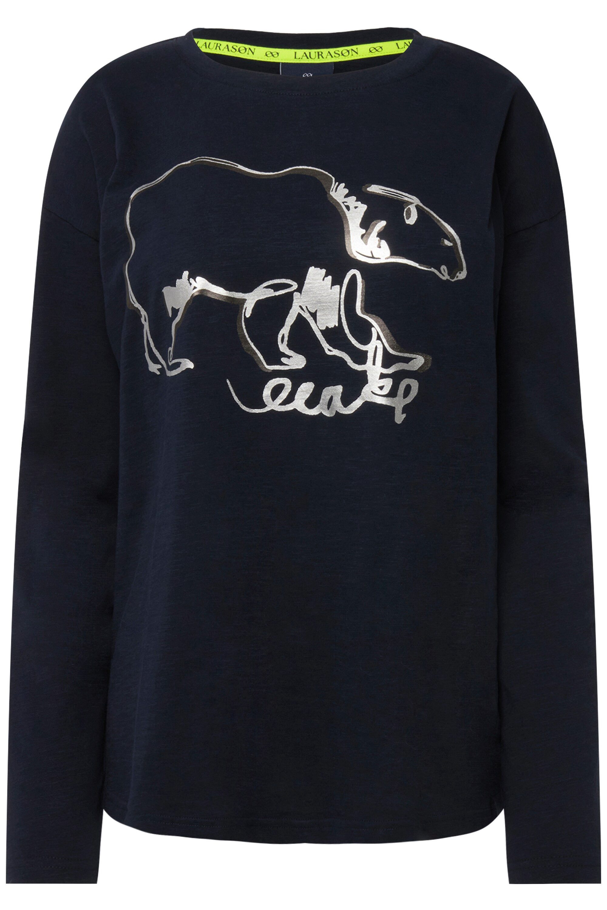 Laurasøn Longsleeve T-Shirt oversized Eisbär Rundhals günstig online kaufen